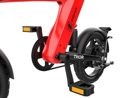 Foto 8 | Foto 8 | Bicicleta Eléctrica Zigna Thor 14" 25 km/h Rojo