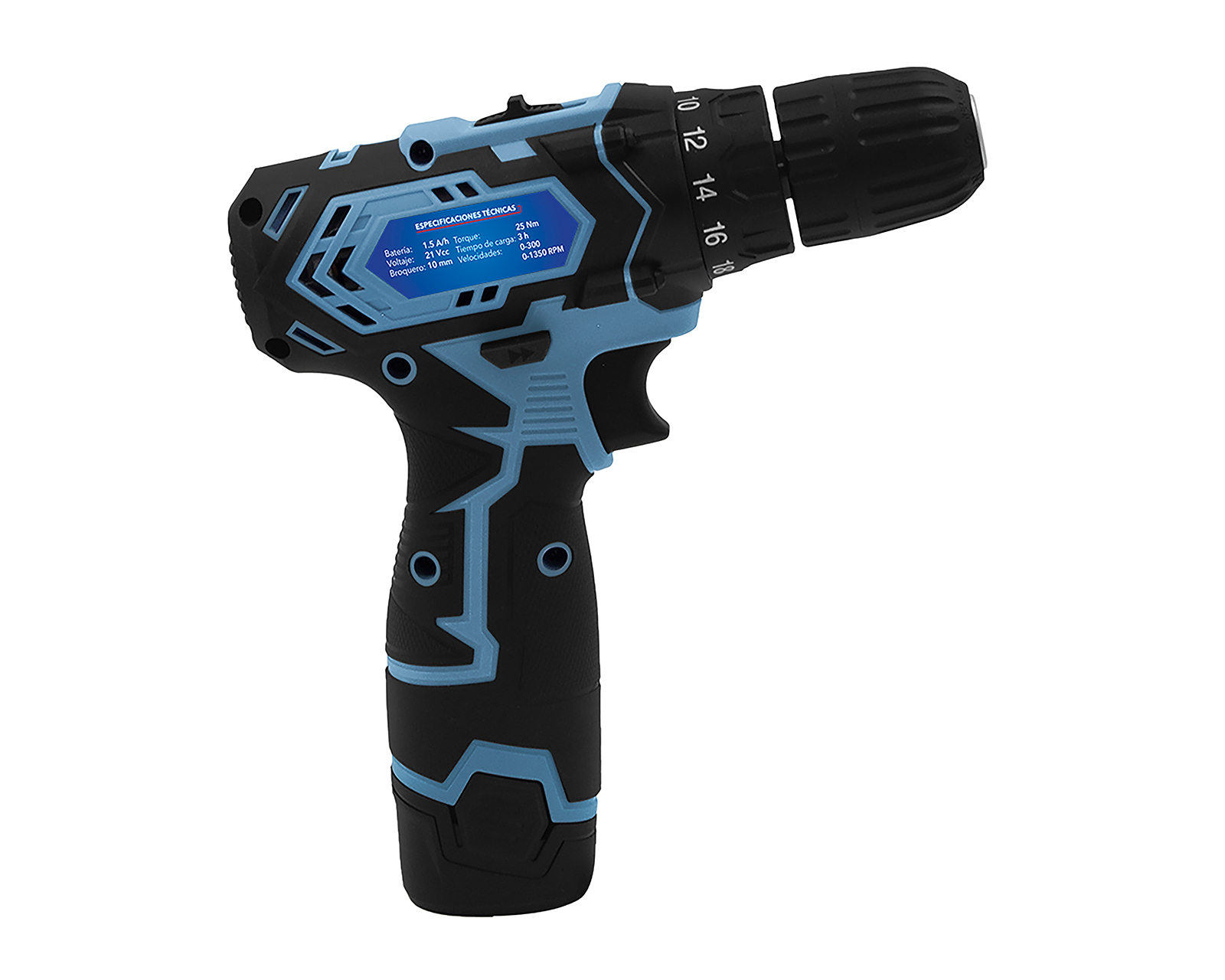 Foto 5 pulgar | Foto 4 | Taladro Desatornillador Inalámbrico Silverline DC-HI-TDI-12 12 V con Luz LED