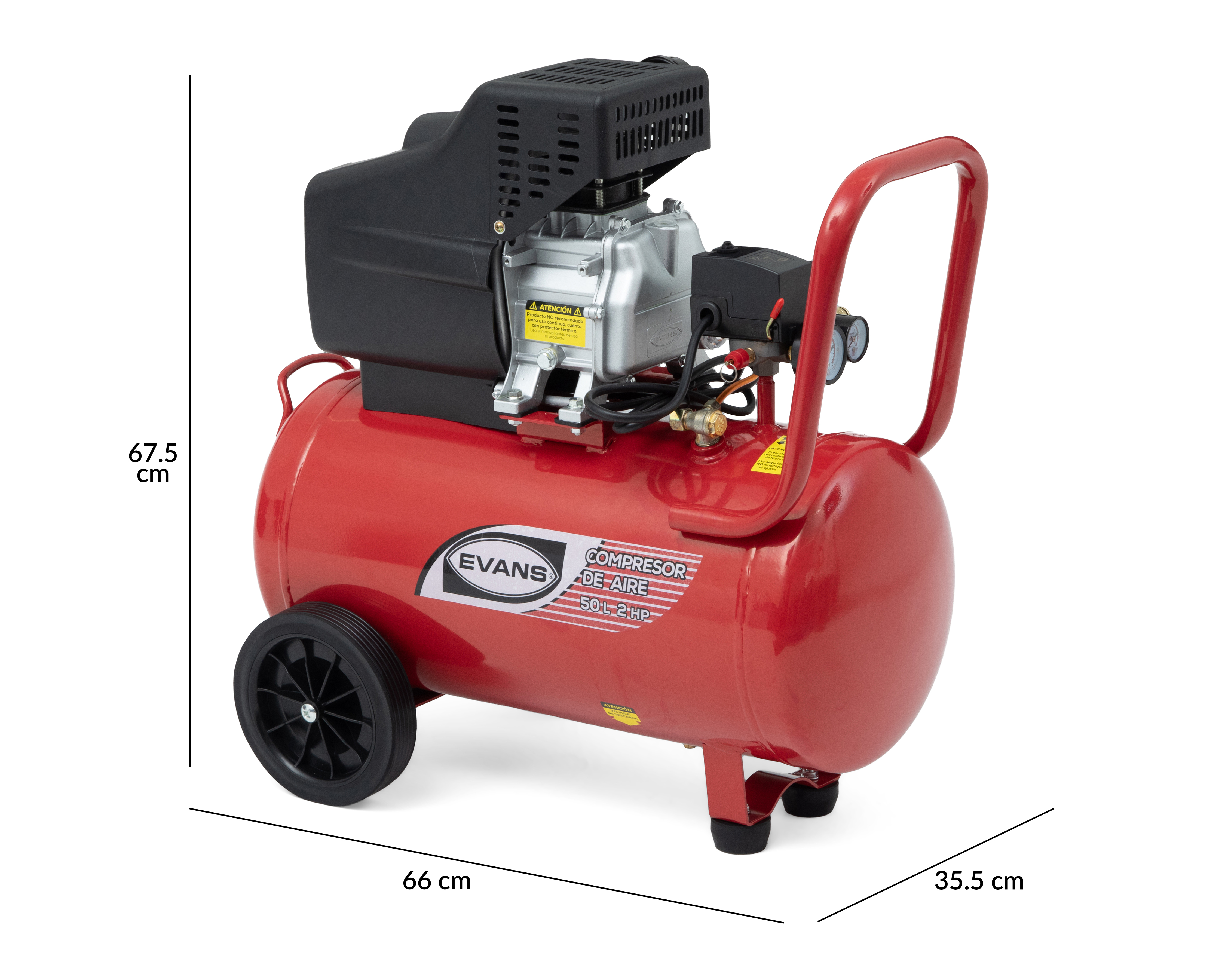 Foto 6 pulgar | Foto 5 | Compresor de Aire para Llantas Lubricado Evans EC07ME200050