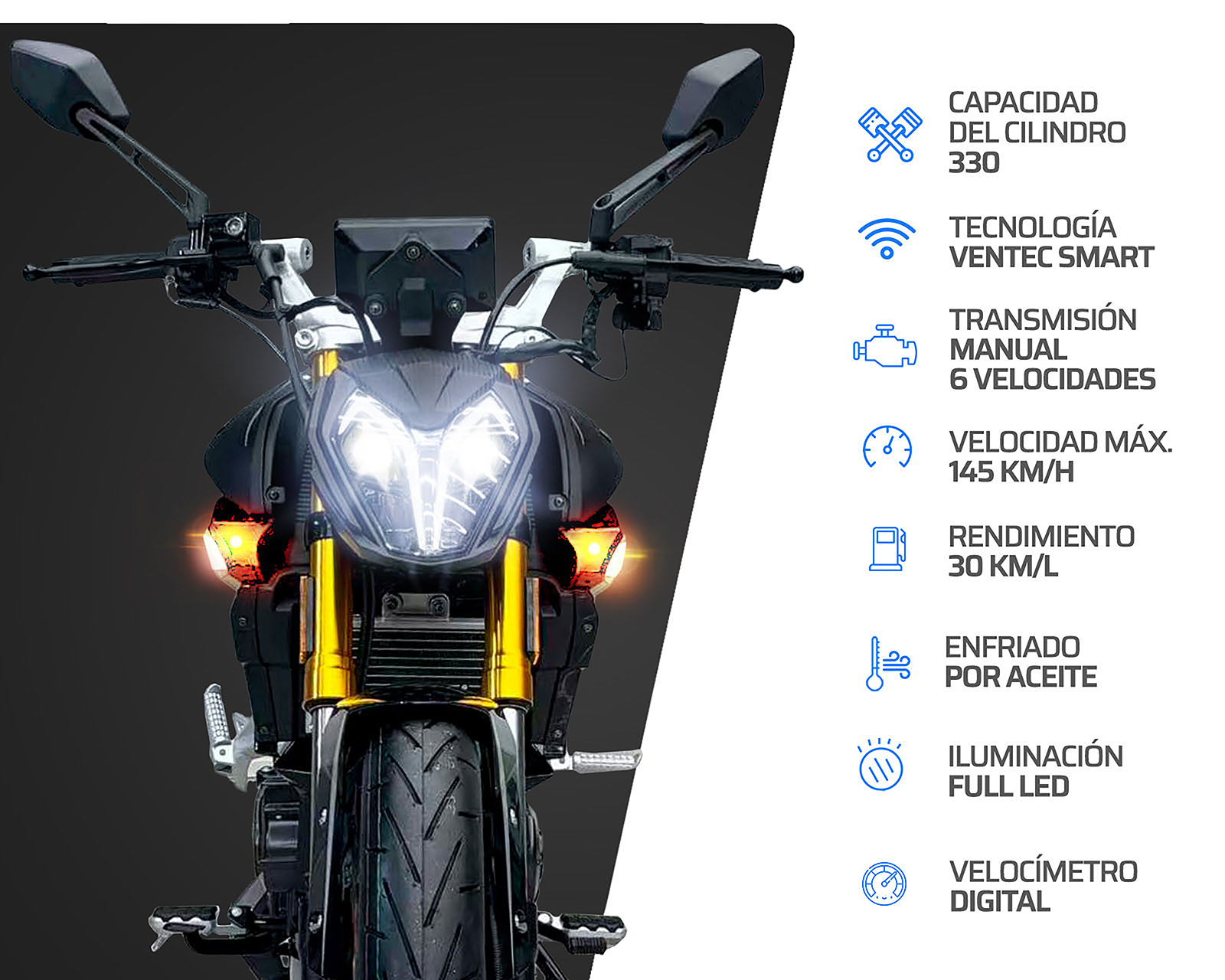 Foto 4 pulgar | Foto 3 | Motocicleta Vento Nitrox 330 cc 2026