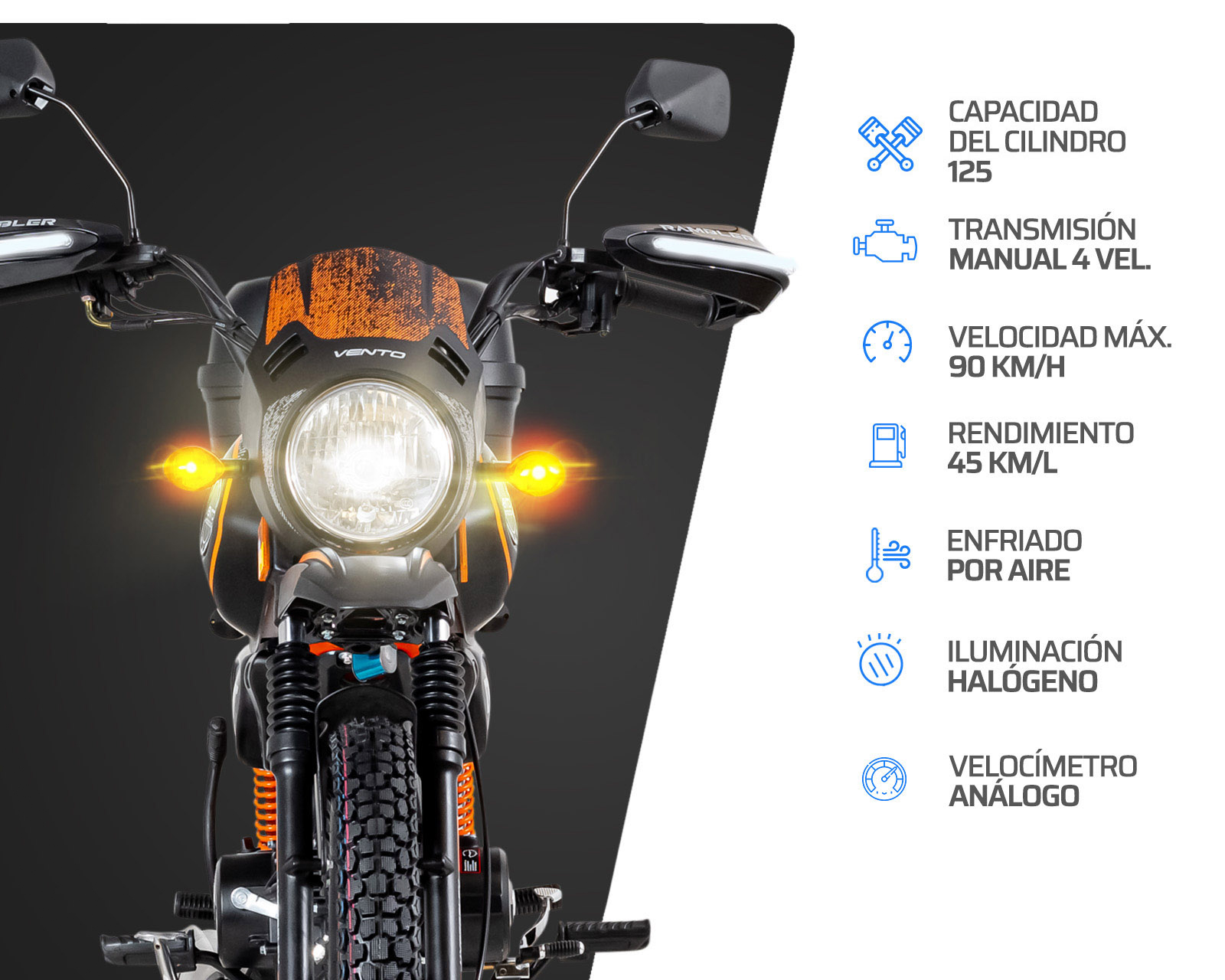 Foto 4 pulgar | Foto 3 | Motocicleta Vento Rambler 125 cc LT 2026