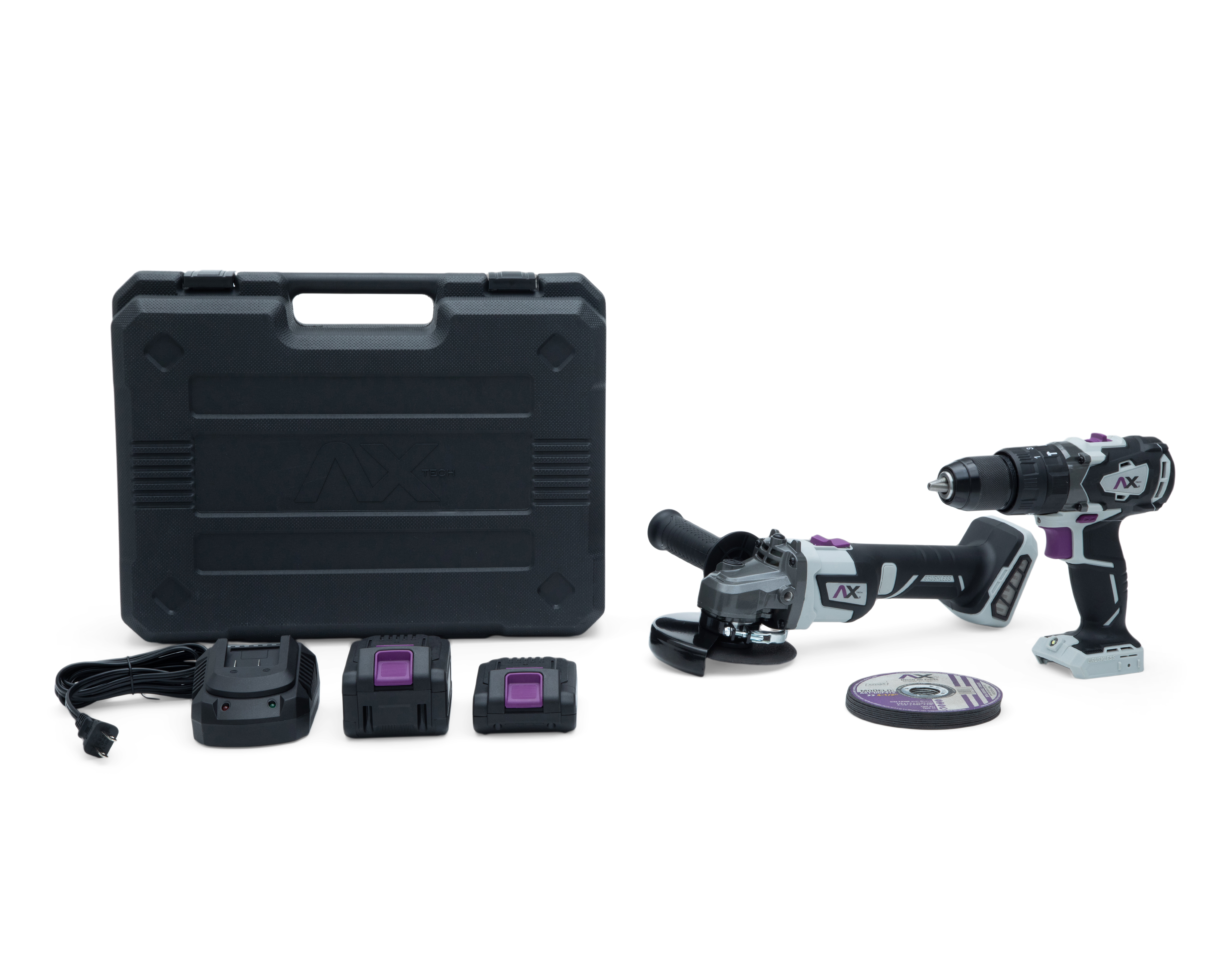 Juego de Herramientas Ax Tech Roto + Esmeril 20V 8 Piezas