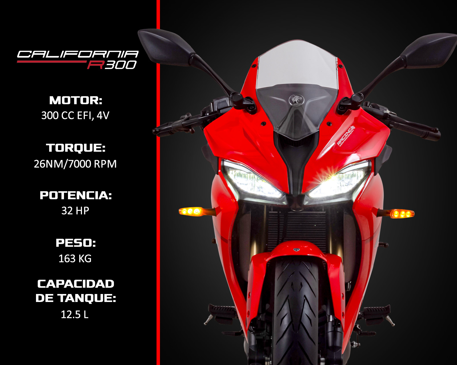 Foto 5 | Foto 5 | Motocicleta American Piston R 300CC FI California 2026