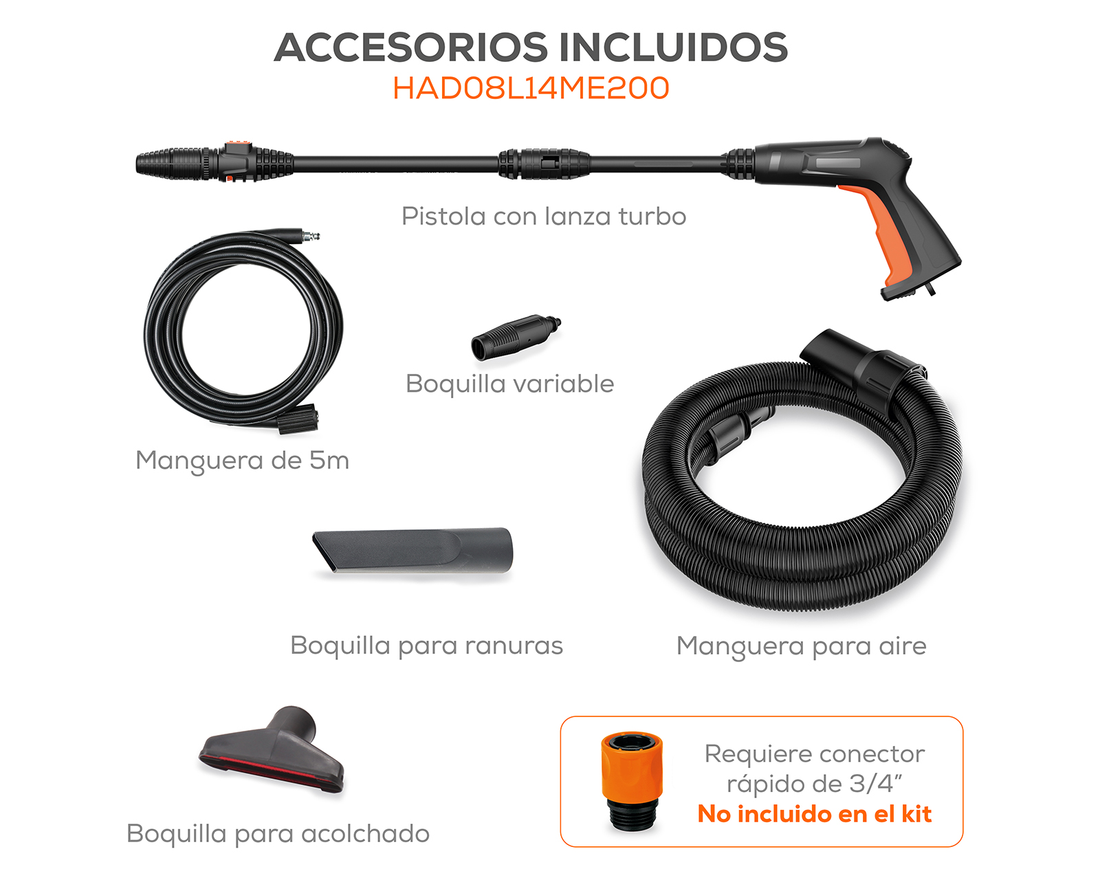 Foto 4 | Foto 4 | Hidrolavadora Evans 1377 PSI Hobby Clean 4 en 1