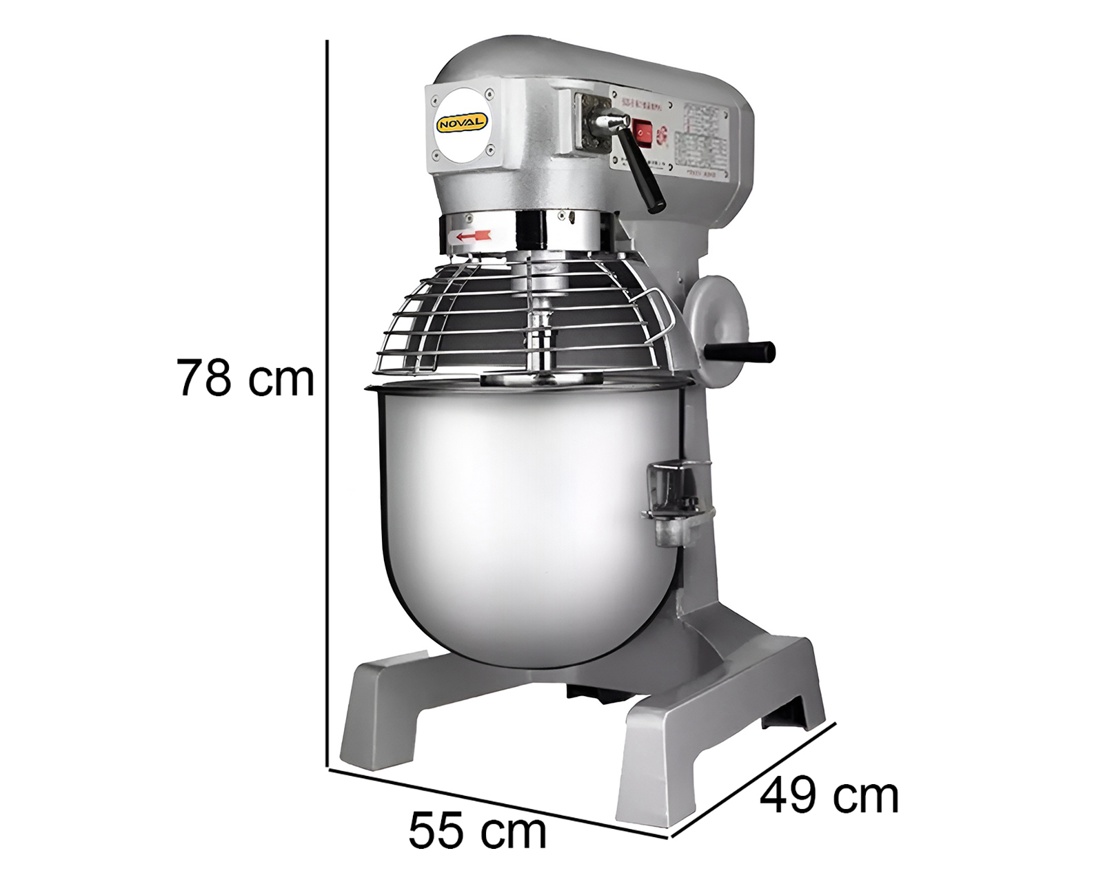 Foto 9 | Foto 9 | Batidora Industrial Planetaria Noval 10 Litros 15 Velocidades con Accesorios