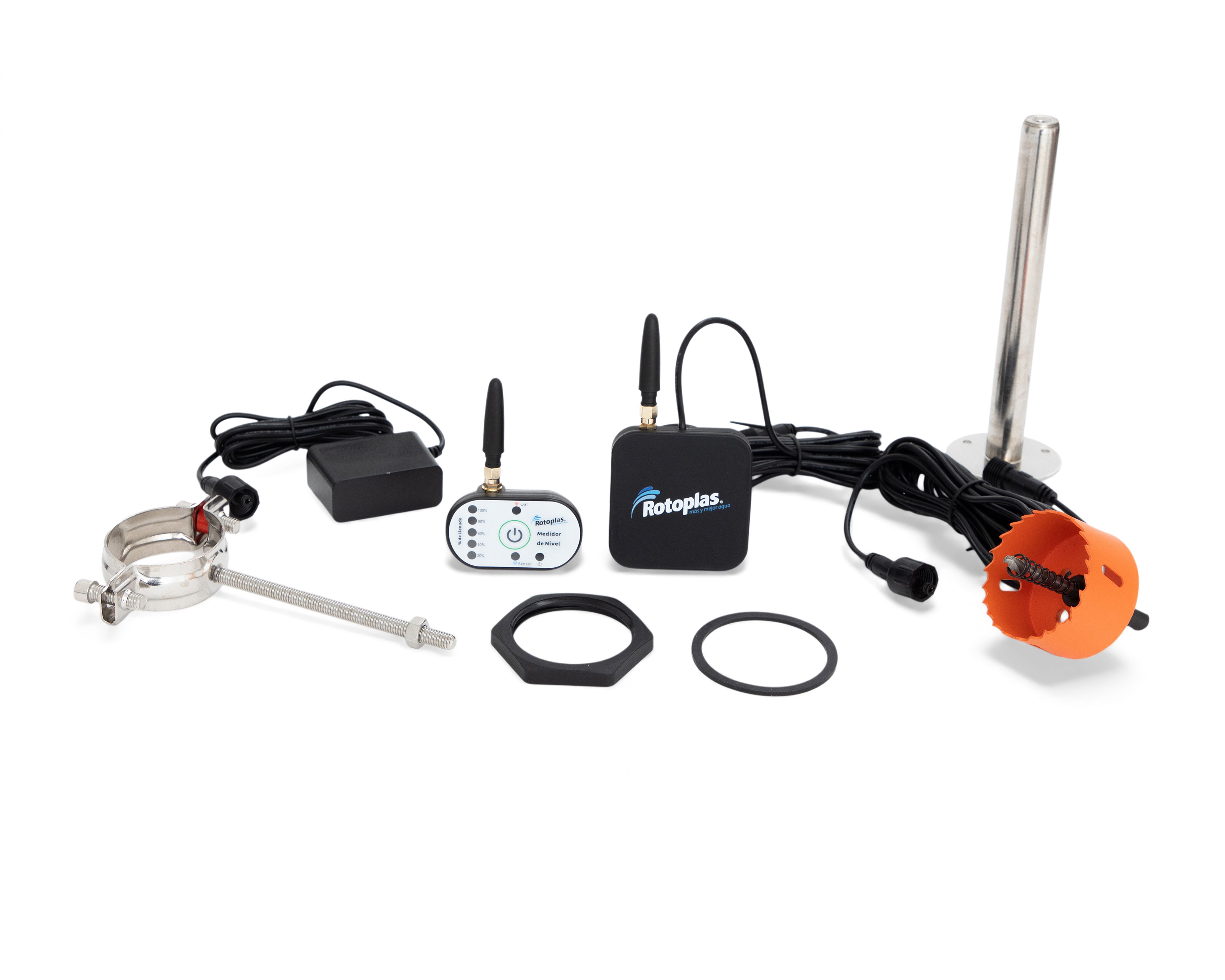 Medidor de Nivel de Agua Alámbrico Rotoplas con Sensor Ultrasónico