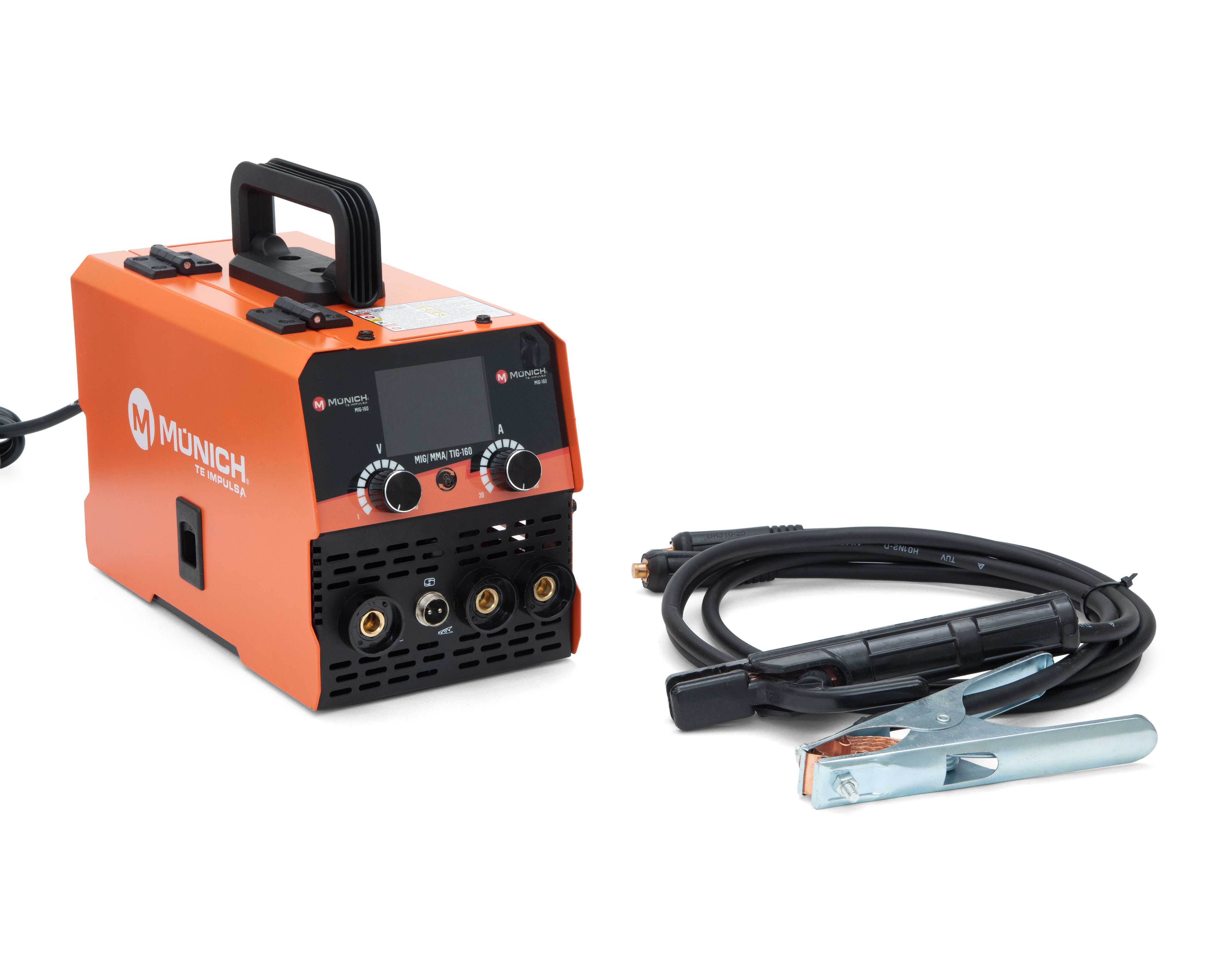 Foto 1 | Foto 1 | Soldadora Inversora Munich MIG-160 con Pinzas Portaelectrodos