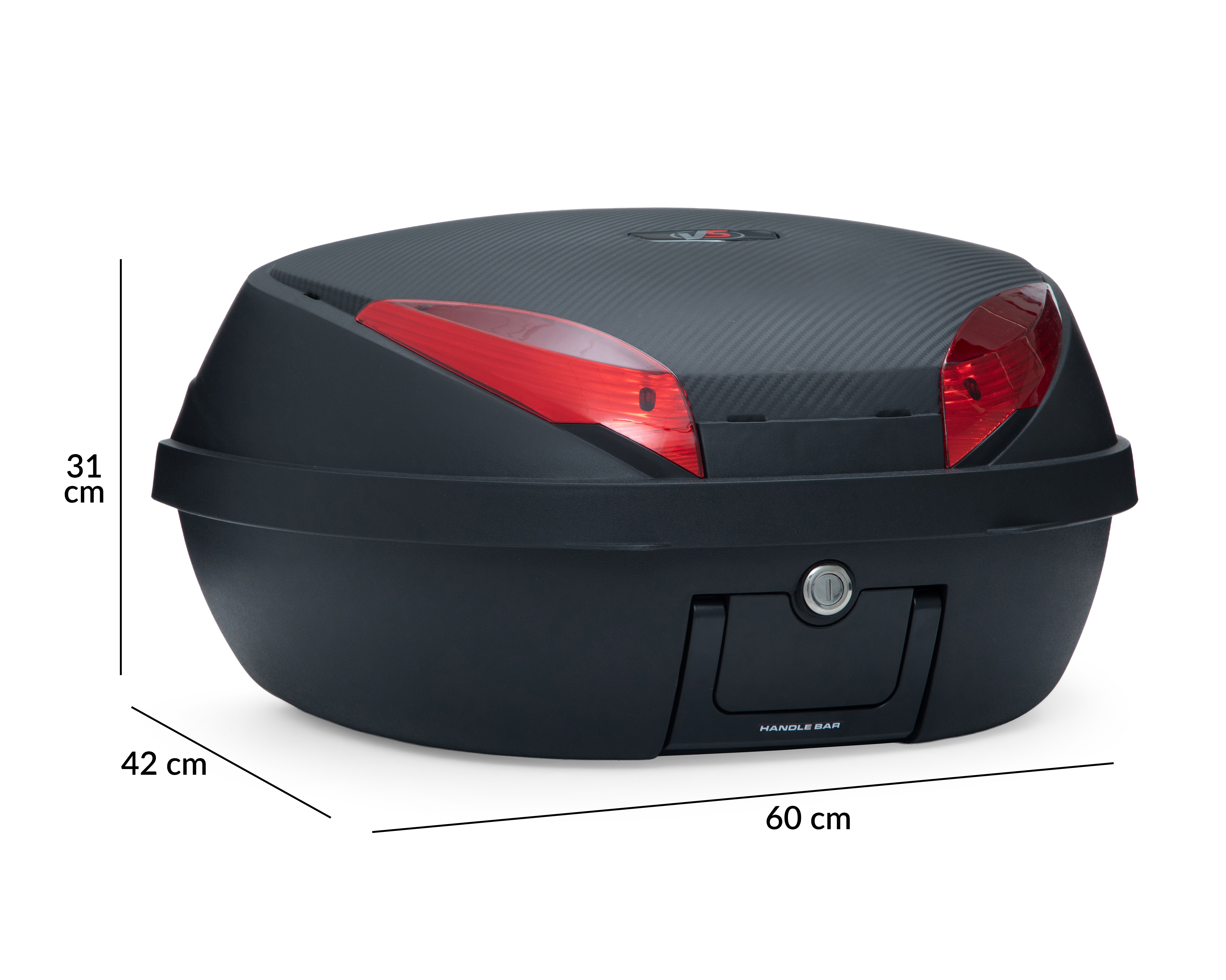 Foto 6 | Foto 6 | Maletero para Moto VS Top Case Negro