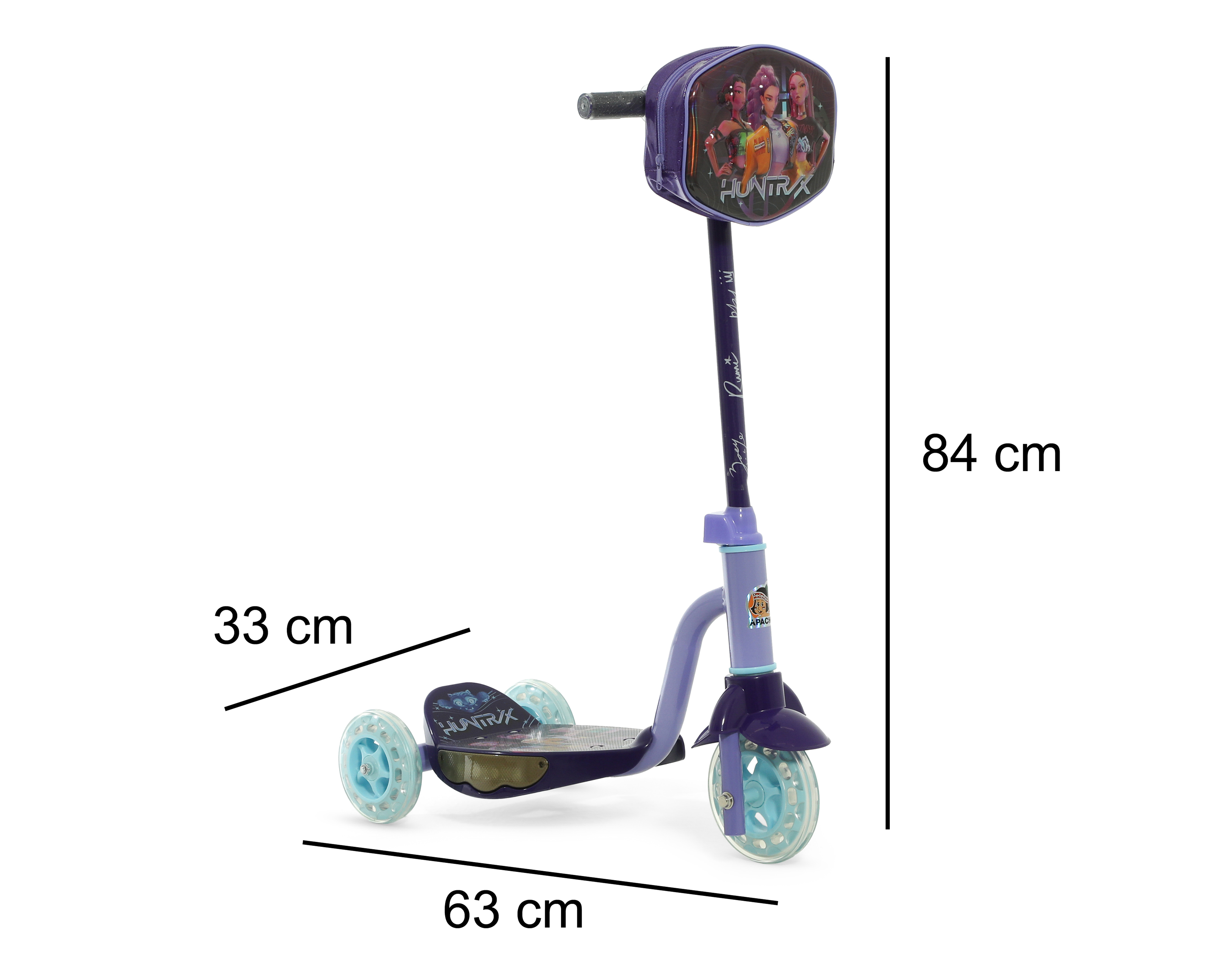 Foto 7 pulgar | Foto 6 | Scooter para Niña Apache Flashing Demon Hunters con Luces