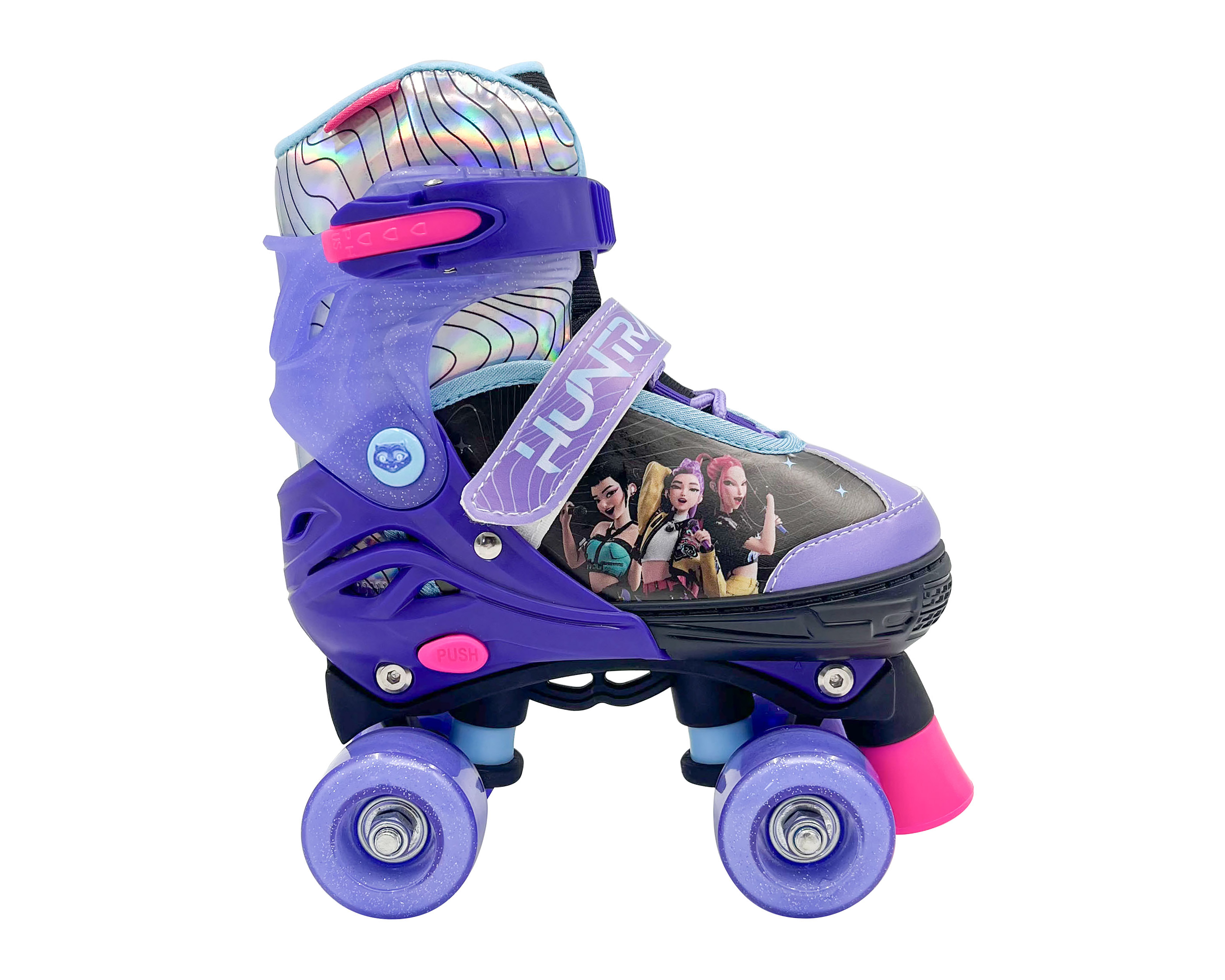 Patines para Niña de 4 Ruedas Apache Demon Hunters Ajustables