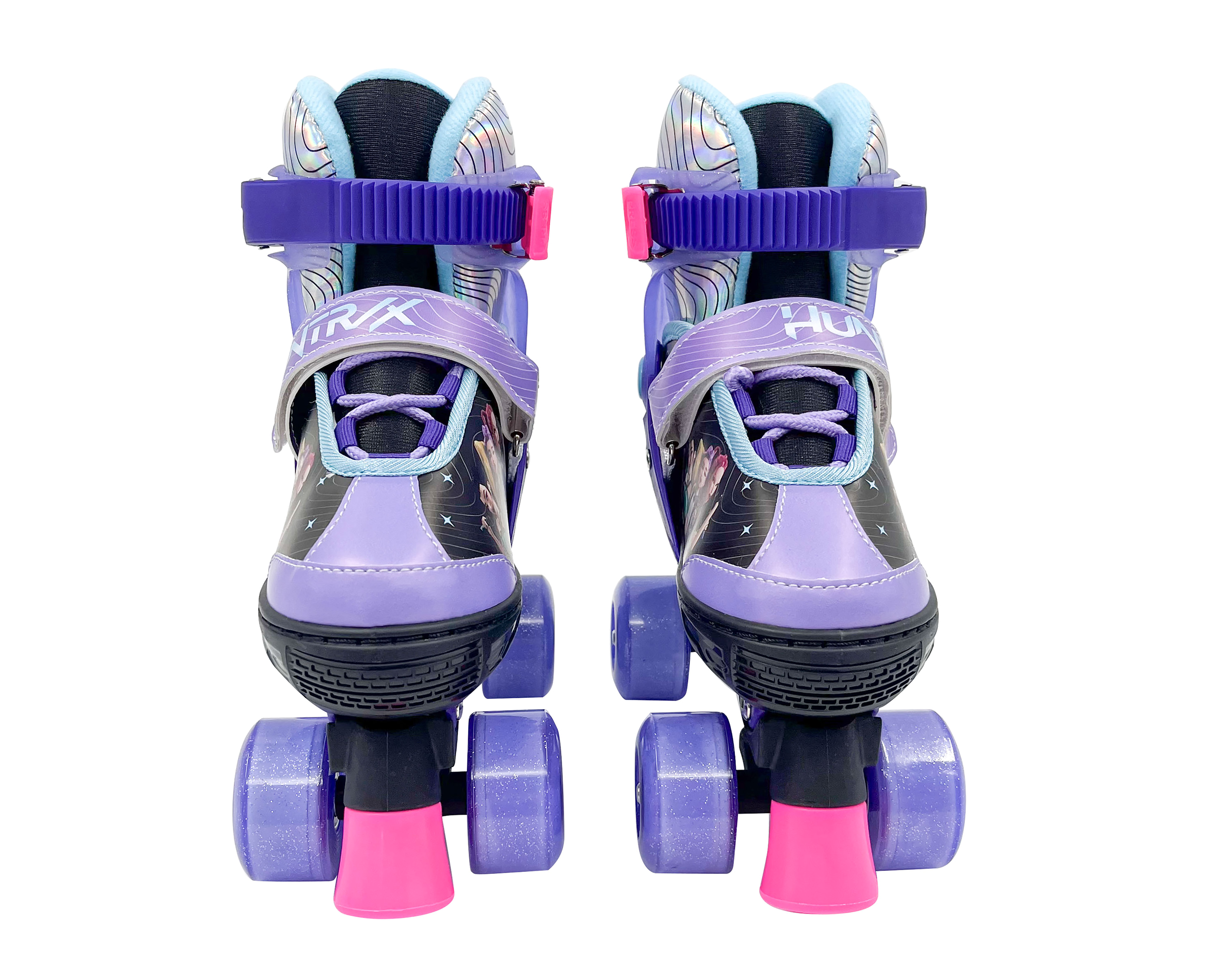 Foto 4 pulgar | Foto 3 | Patines para Niña de 4 Ruedas Apache Demon Hunters Ajustables