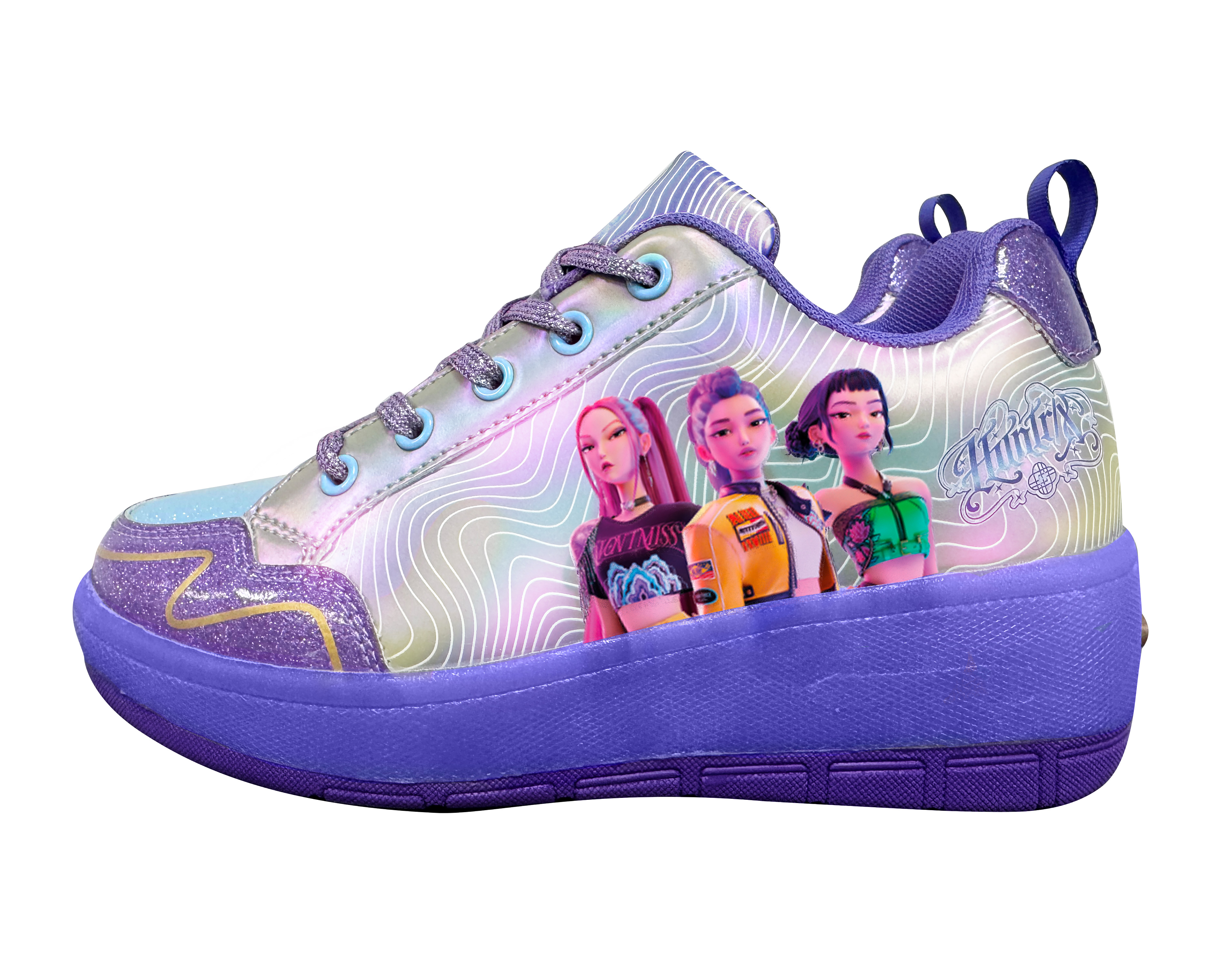 Tenis Patín para Niña Apache Demon Hunters con Luces