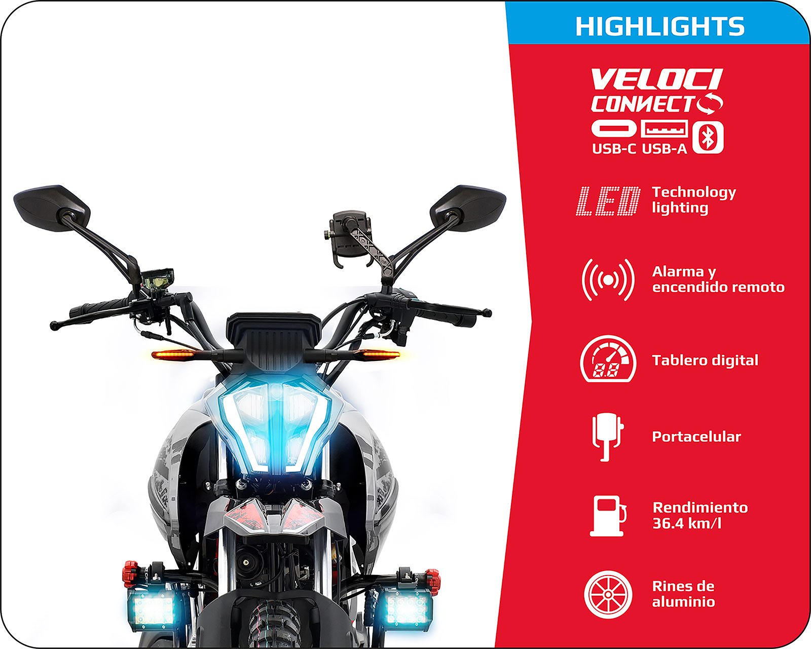 Foto 4 pulgar | Foto 3 | Motocicleta Veloci Snake GT Trail Edition 250 cc 2026