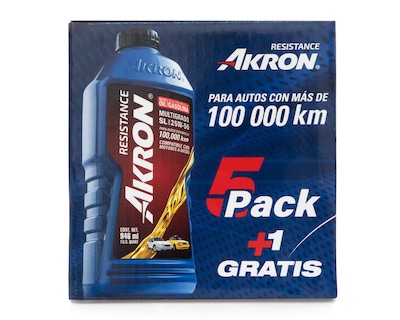 Foto 3 | Foto 3 | Aceite para Motor Akron 25w - 50 5 Piezas + 1 Litro de Limpiaparabrisas