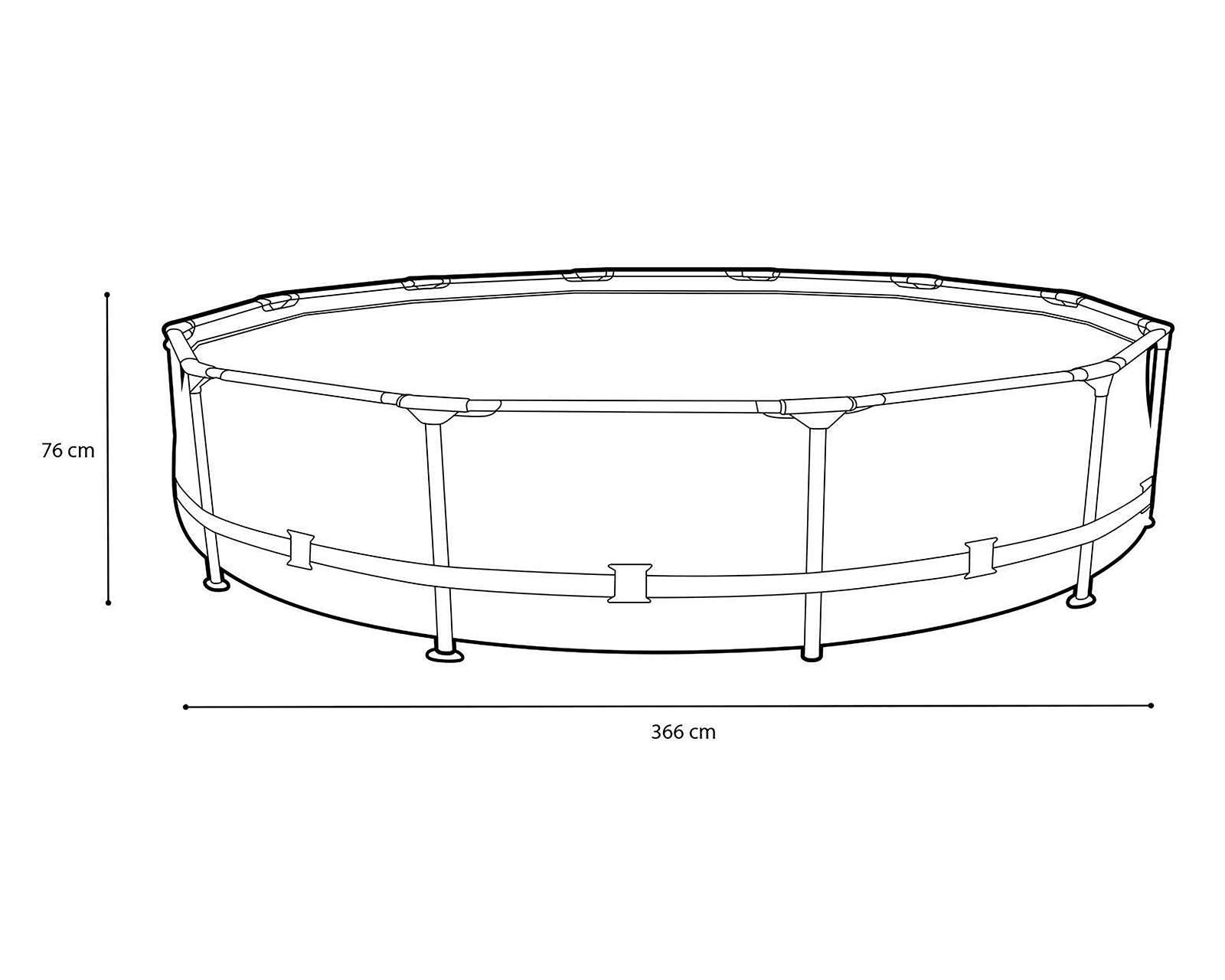 Foto 5 pulgar | Foto 4 | Alberca Circular Intex 6503 L 366 x 76 cm