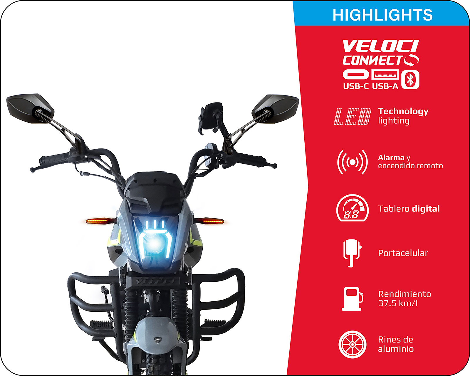 Foto 4 pulgar | Foto 3 | Motocicleta Veloci Deus Evo Sport 150 cc 2026