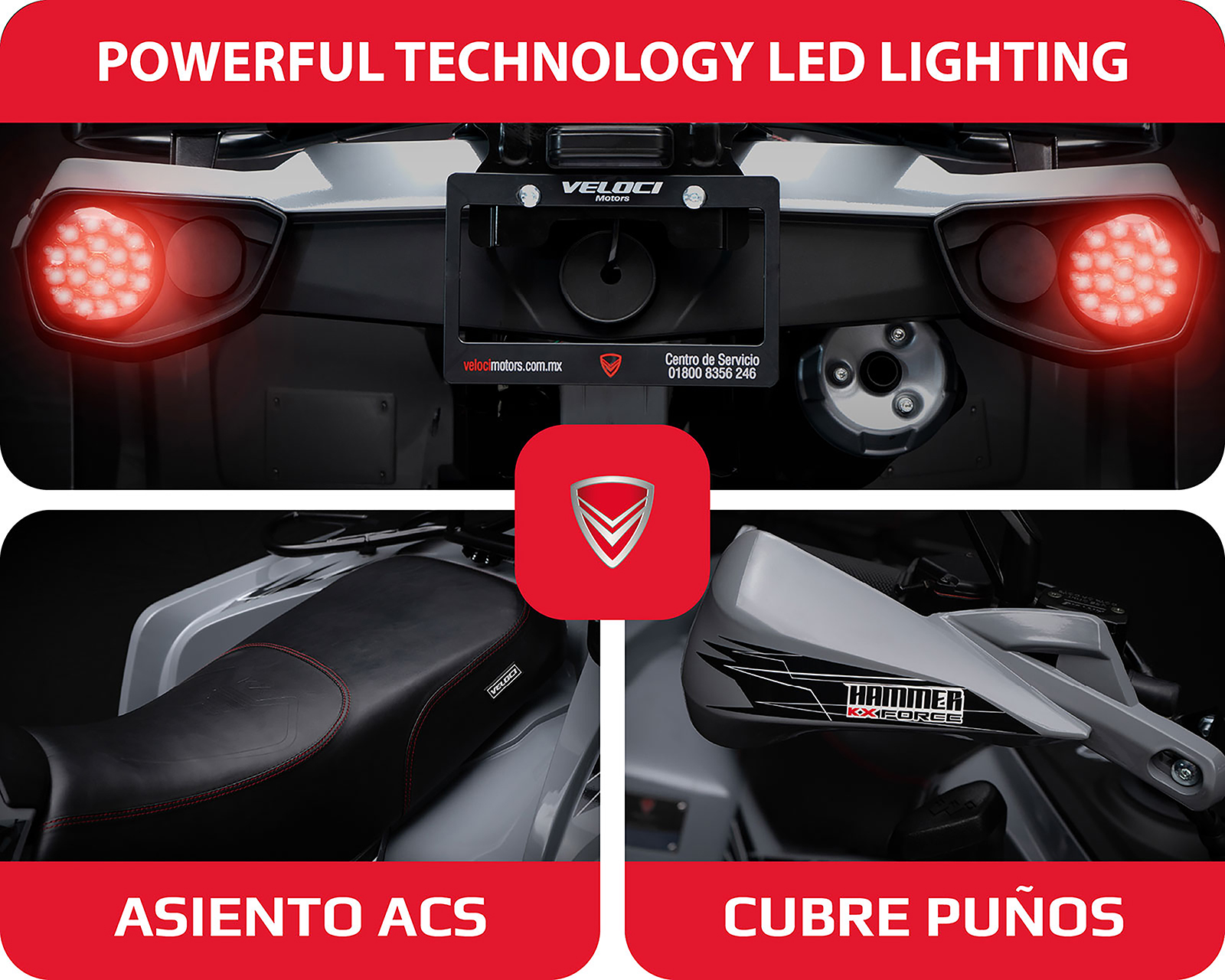 Foto 11 pulgar | Foto 10 | Cuatrimoto Veloci Hammer KX Force 200 cc 2026