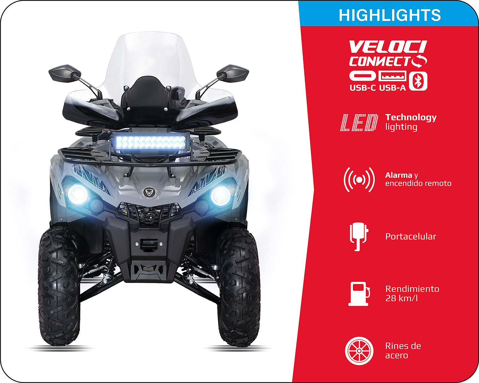 Foto 3 | Foto 3 | Cuatrimoto Veloci Hammer KX Force 200 cc 2026