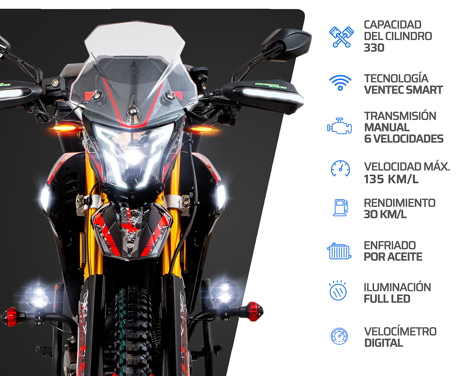 Foto 5 | Foto 5 | Motocicleta Vento Crossmax Rally TRX 330 cc 2026