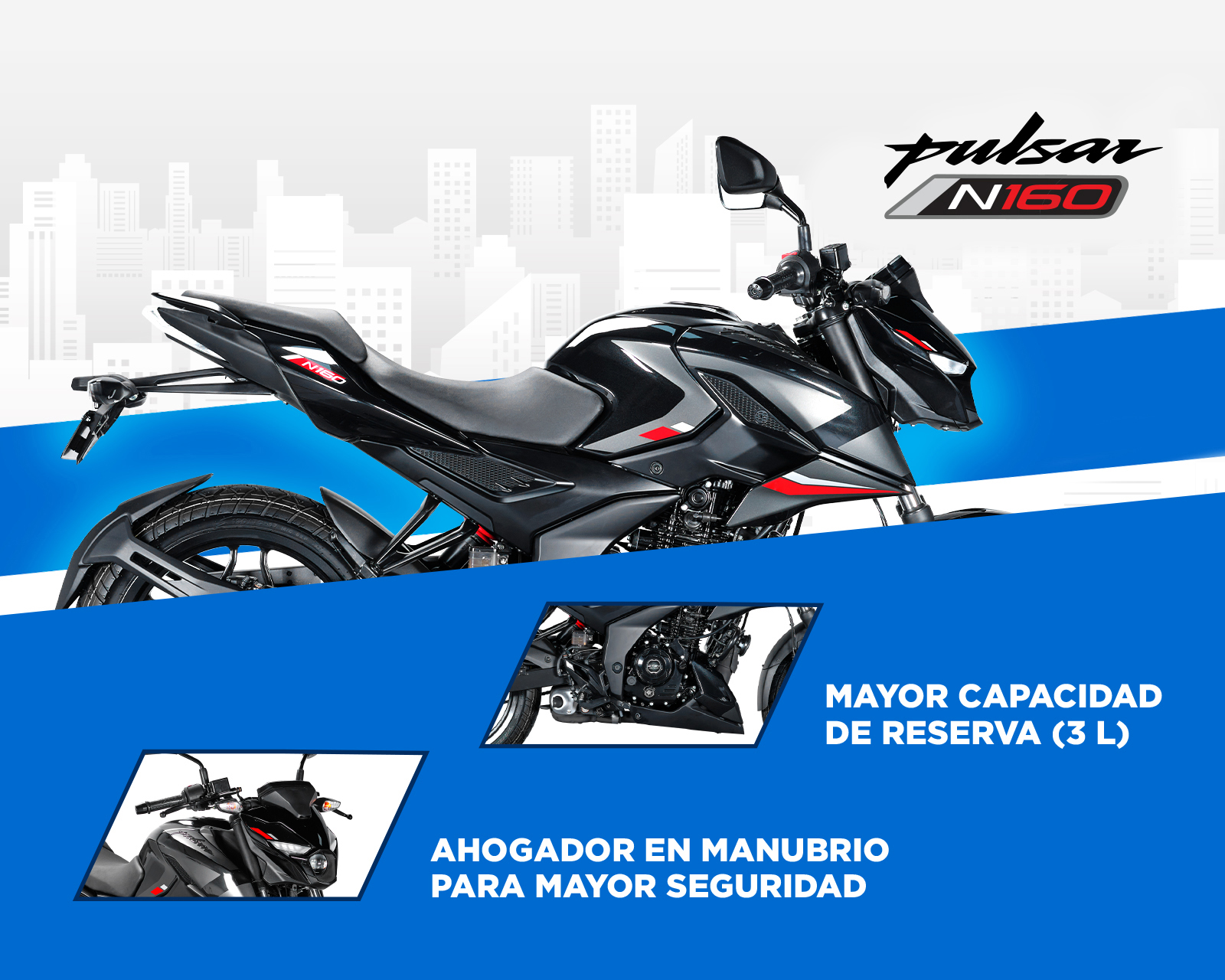 Foto 8 pulgar | Foto 7 | Motocicleta Bajaj Pulsar N 160 cc Carburada 2026