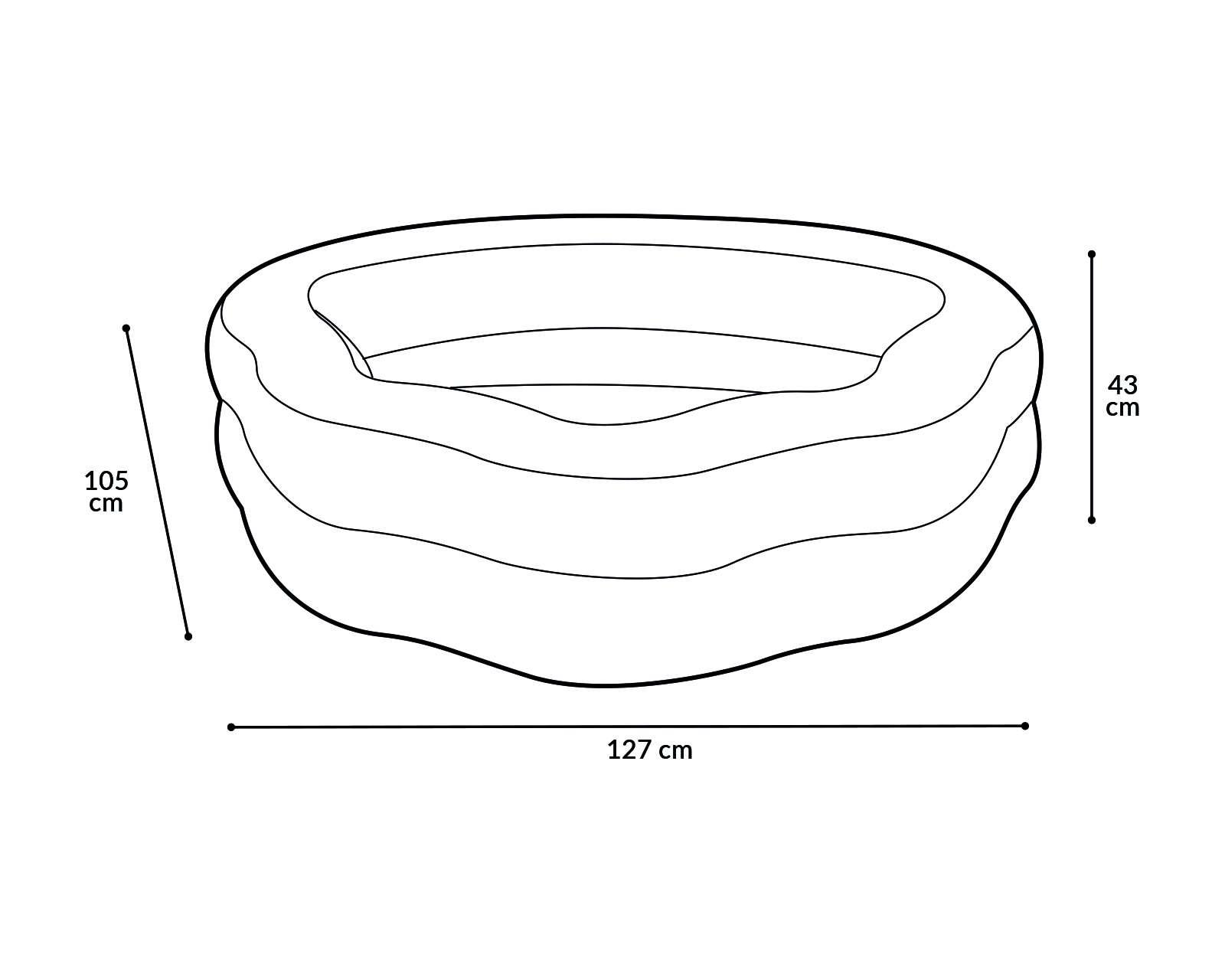 Foto 5 | Foto 5 | Alberca Infantil Circular Bestway 230 L 150 x 127 x 43 cm