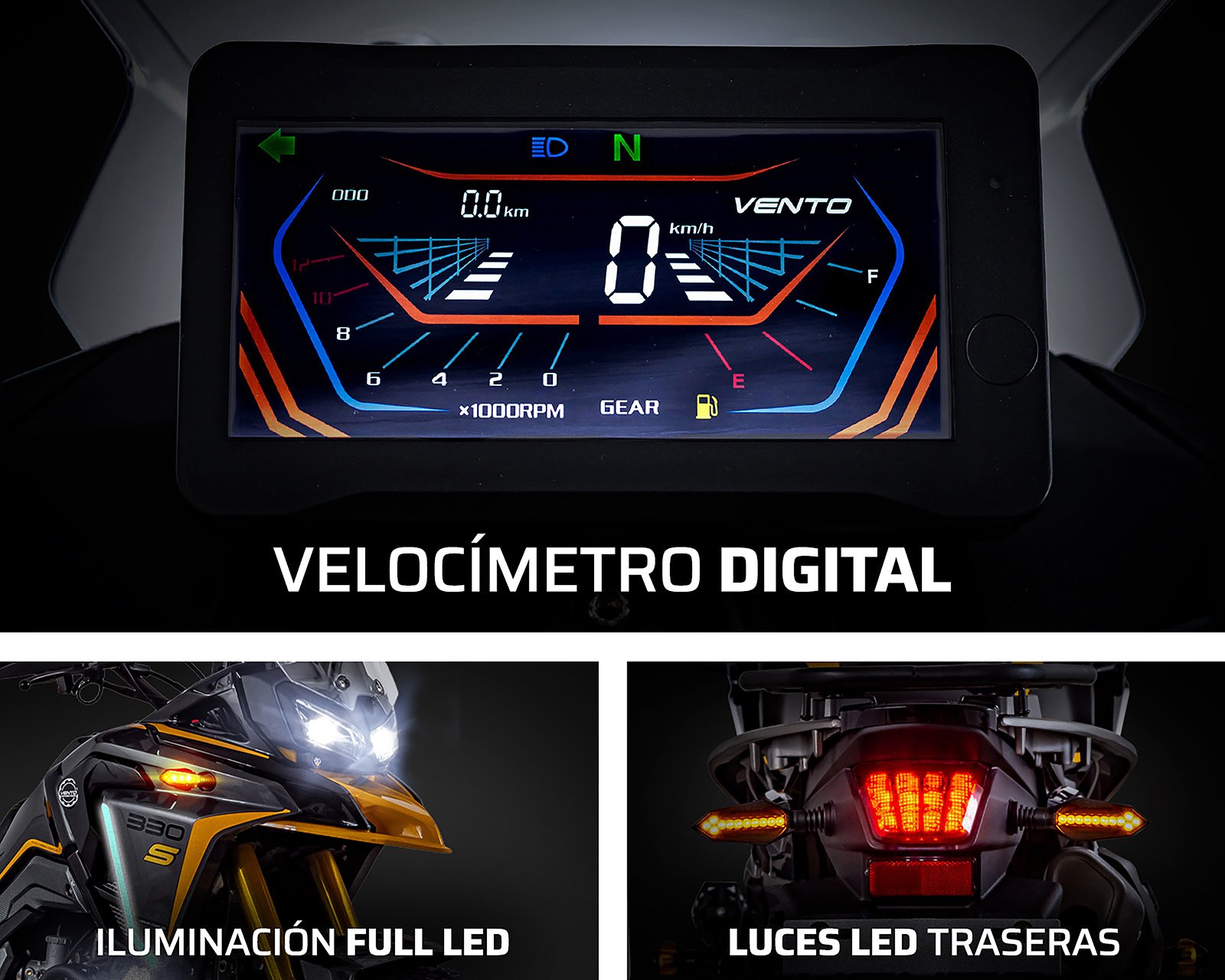 Foto 7 pulgar | Foto 6 | Motocicleta Vento Dakar 330 cc 2026