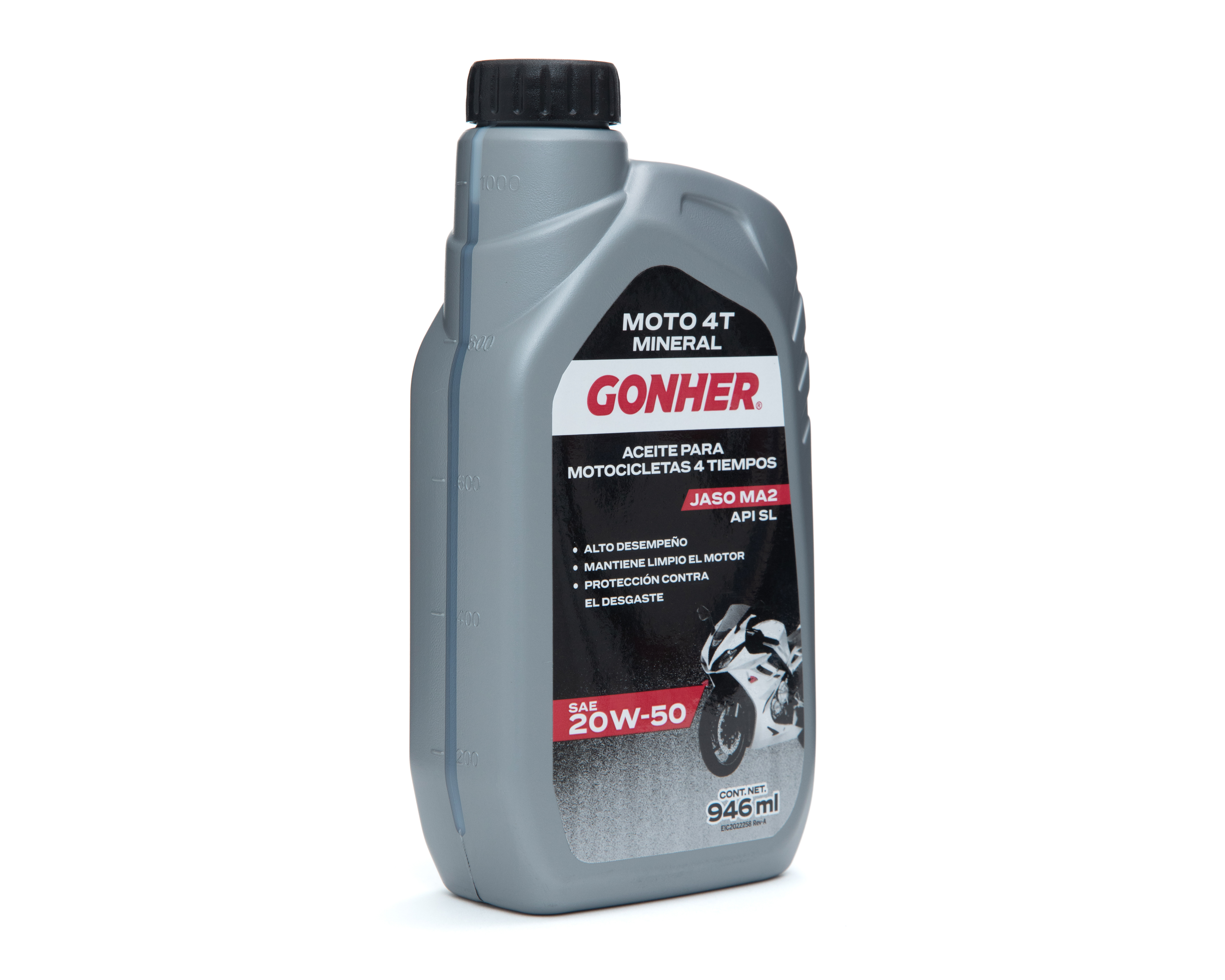 Foto 4 pulgar | Foto 3 | Aceite para Moto 4T Gonher Mineral 946 ml