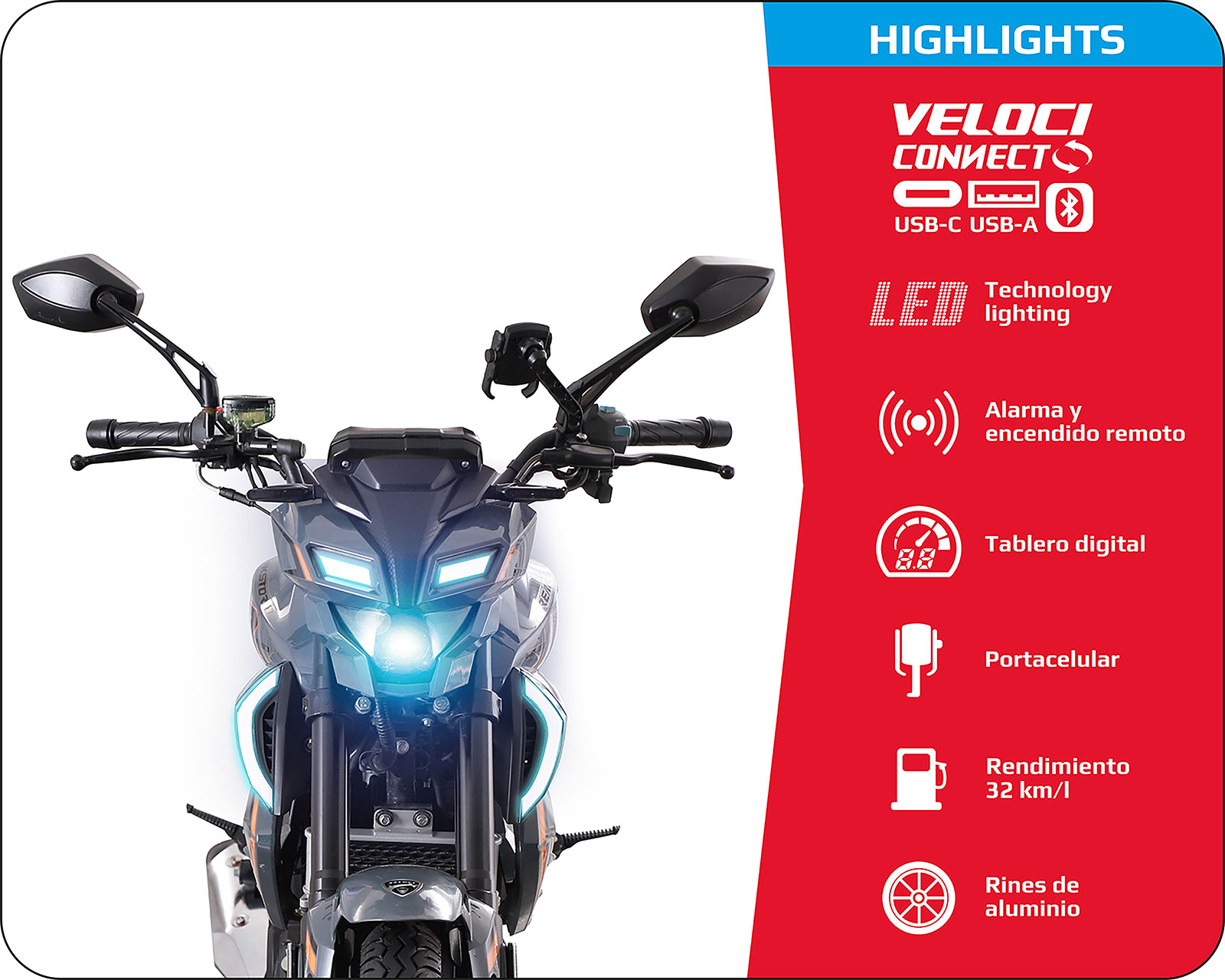 Foto 4 pulgar | Foto 3 | Motocicleta Veloci Breakstorm Evo Sport 330 cc 2026