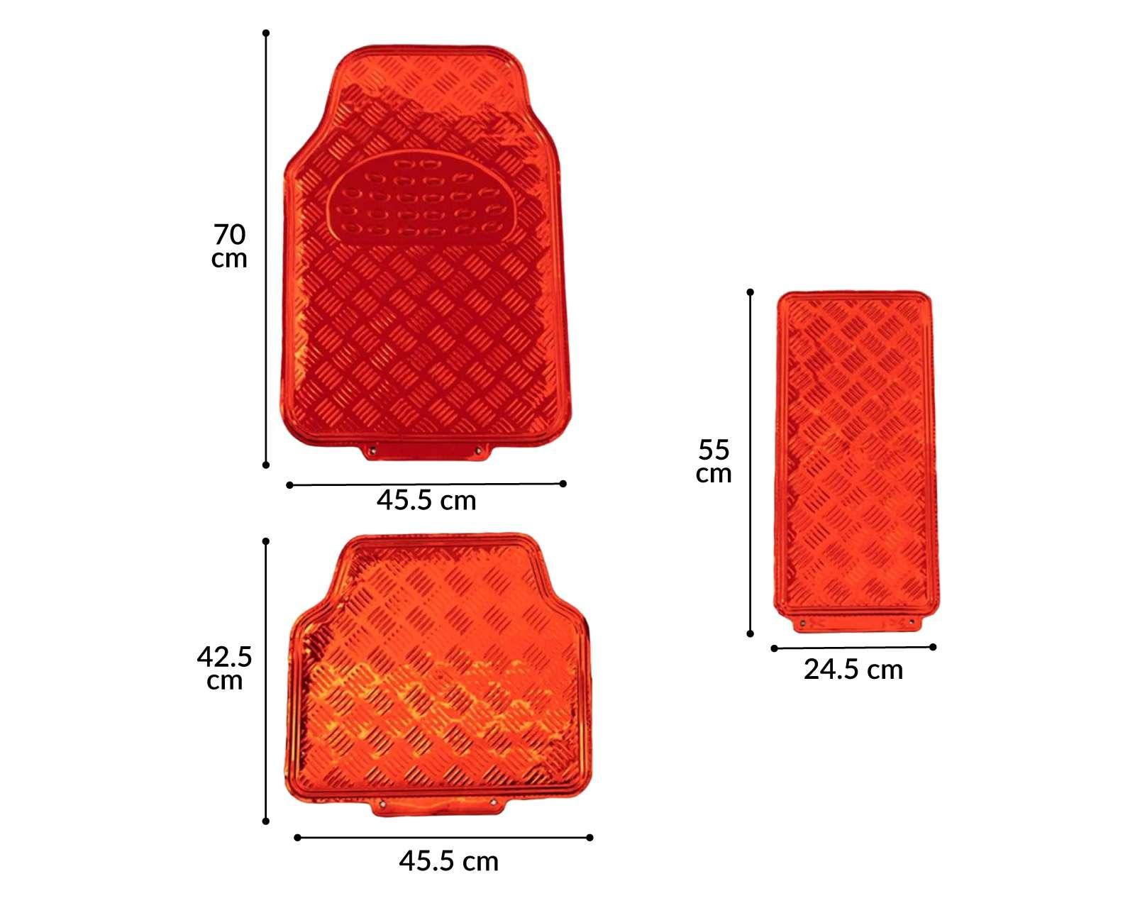 Foto 5 | Foto 5 | Tapetes Interiores para Carro Starprix Rojo 5 Piezas