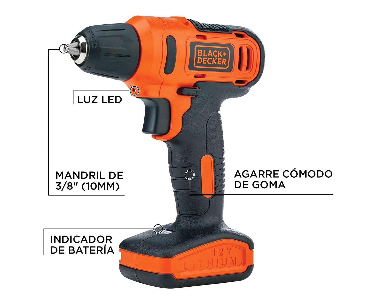 Foto 9 pulgar | Foto 8 | Taladro Inalámbrico Black+Decker LD12SP-B3 12 V