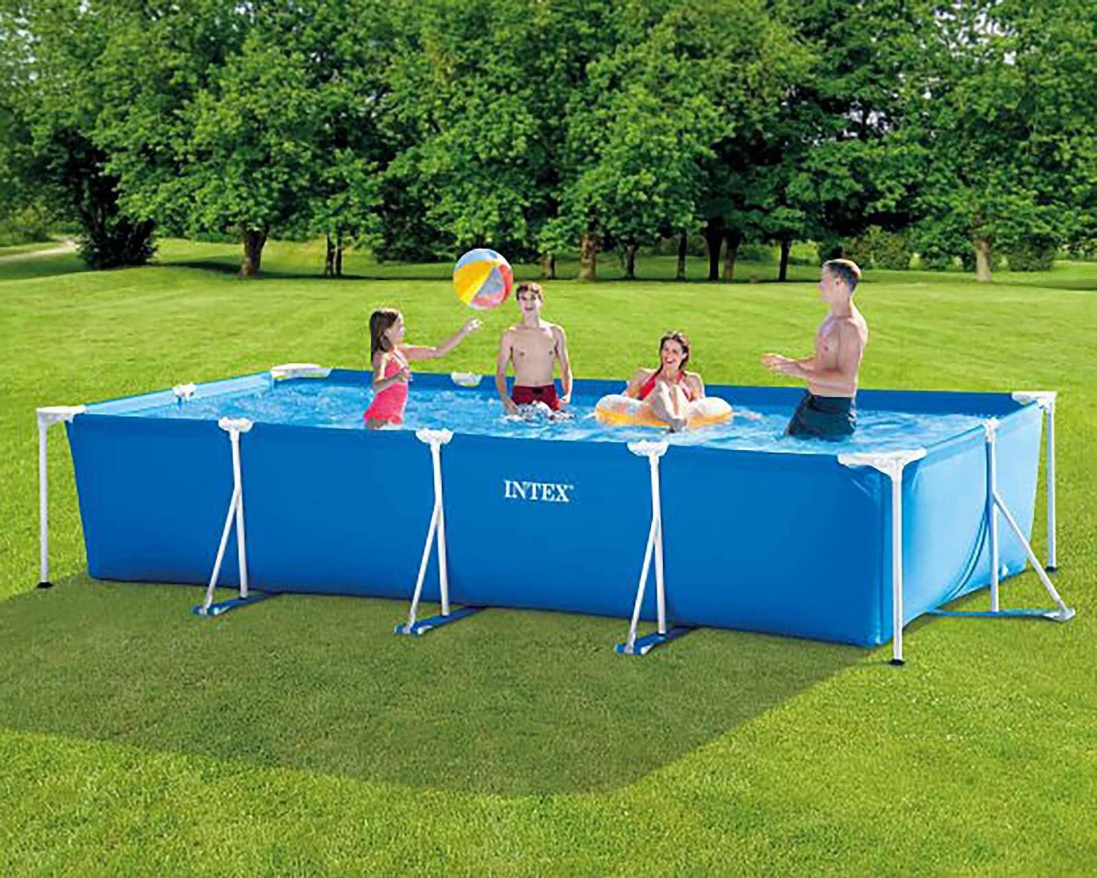 Foto 4 pulgar | Foto 3 | Alberca Rectangular Intex 7127 L 450 x 220 x 84 cm