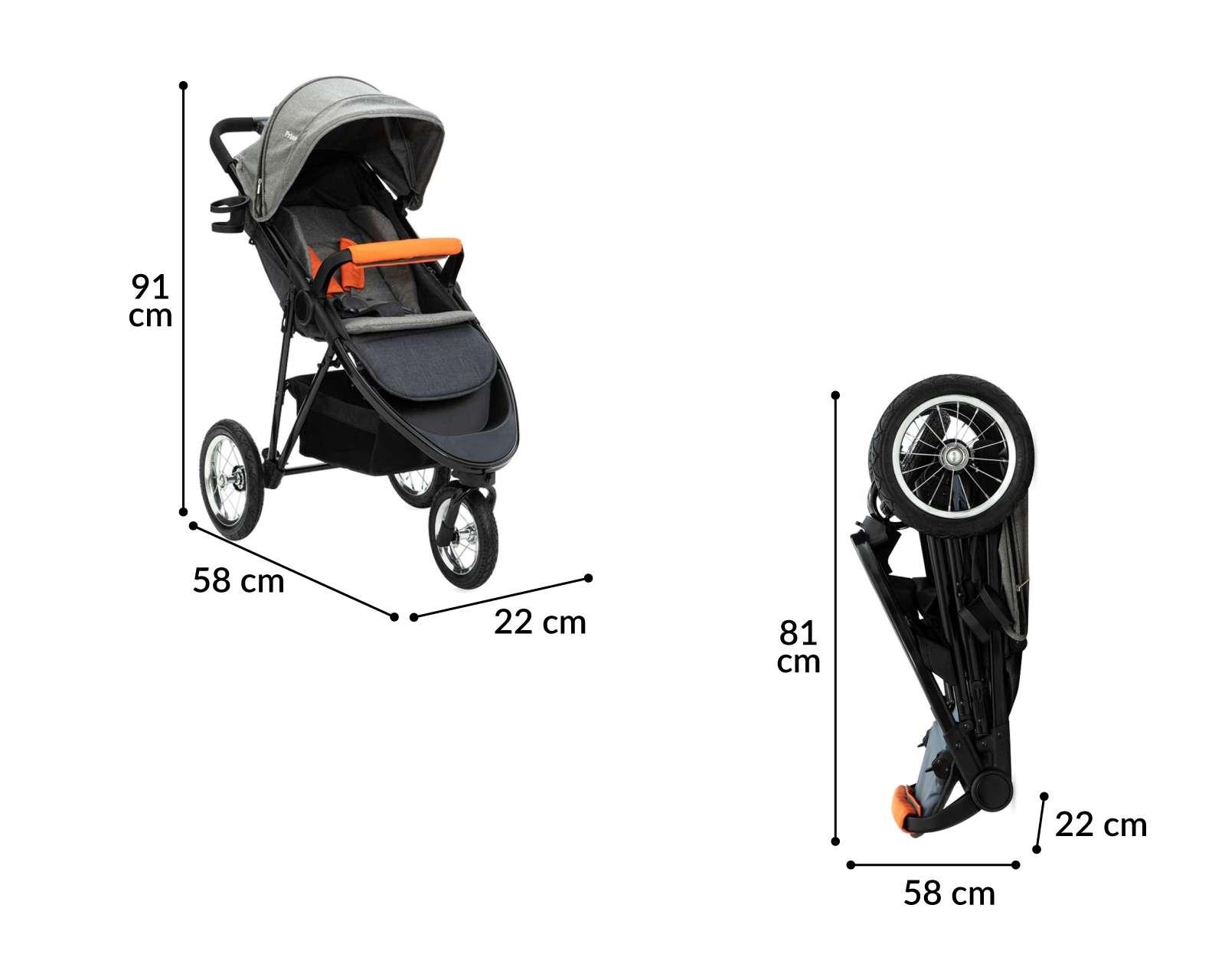 Foto 6 | Foto 6 | Carriola Prinsel Jogger Air 5285 Gris