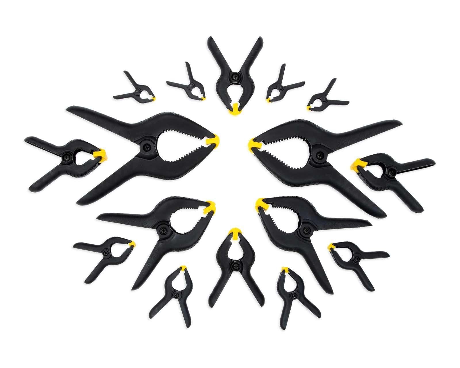 Foto 2 pulgar | Foto 1 | Juego de Abrazaderas con Resorte Stanley 16 Piezas