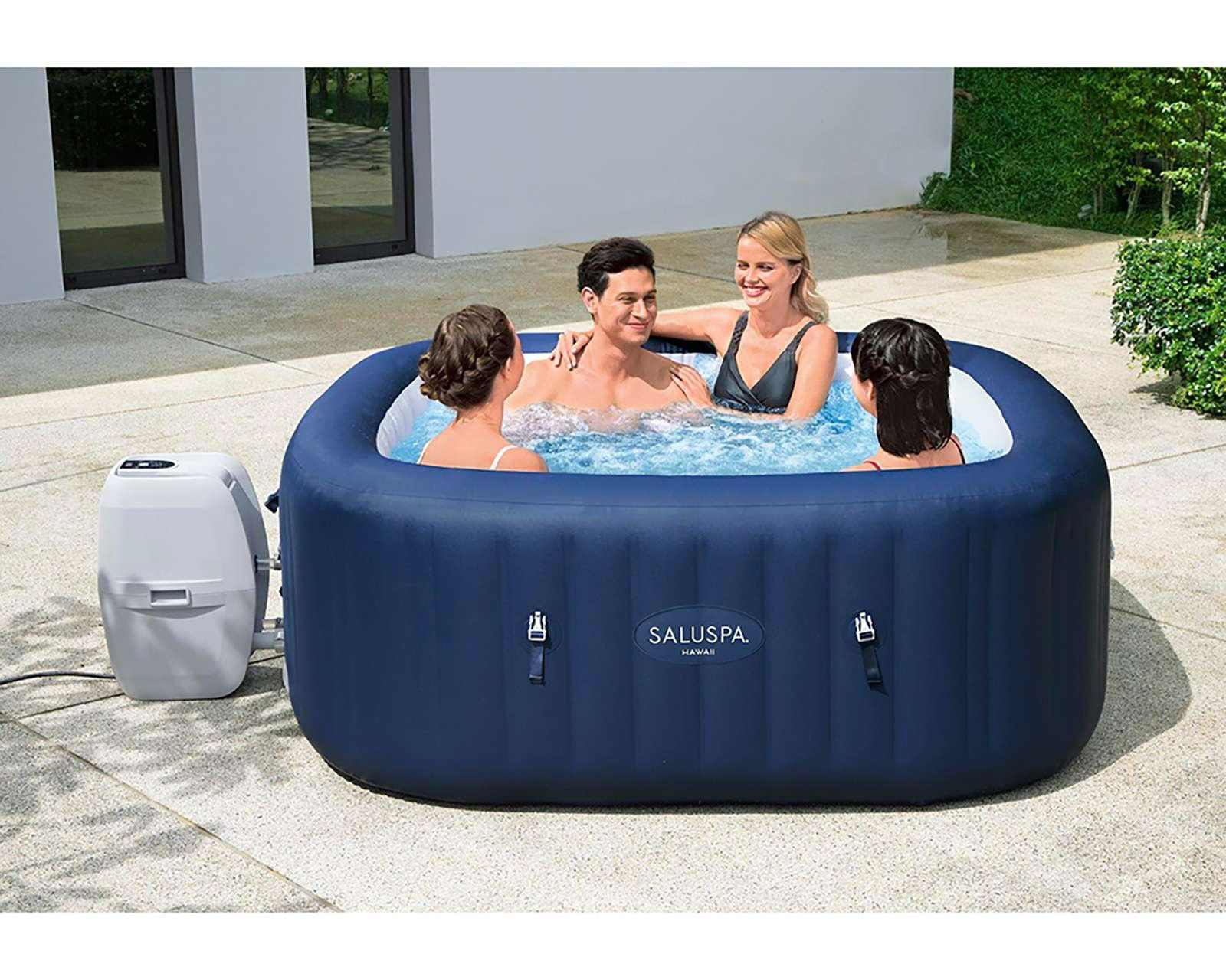 Foto 2 | Foto 2 | Bañera de Hidromasaje Cuadrada Bestway 850 L 180 x 180 cm