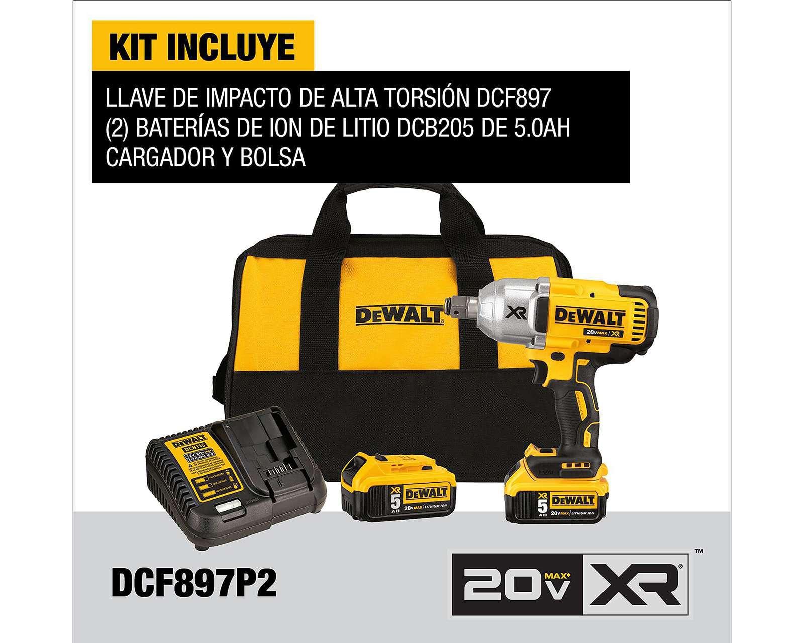 Foto 7 pulgar | Foto 6 | Llave de Impacto Dewalt DCF897P2 20 v