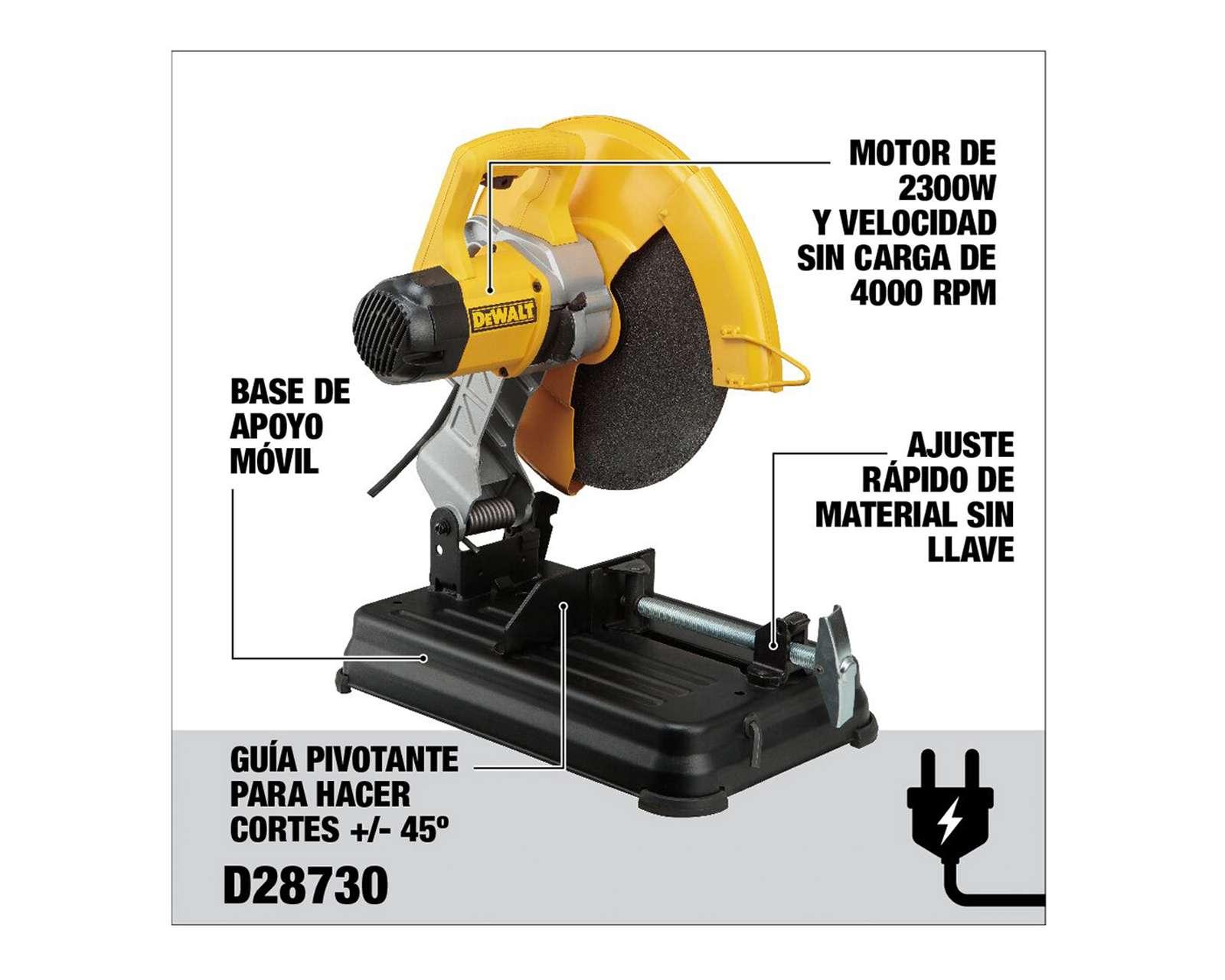 Foto 9 pulgar | Foto 8 | Cortadora Dewalt D28730-B3 2200 W