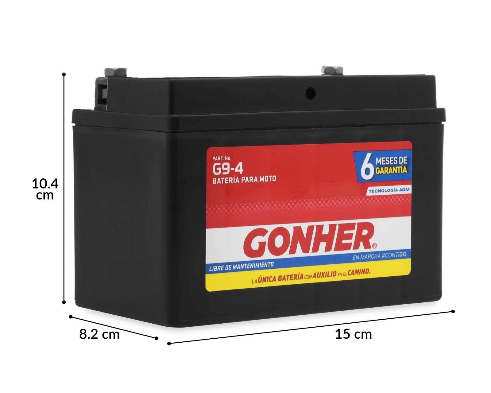 Foto 6 | Foto 6 | Acumulador para Motocicleta Gonher G9-4 Motobatería