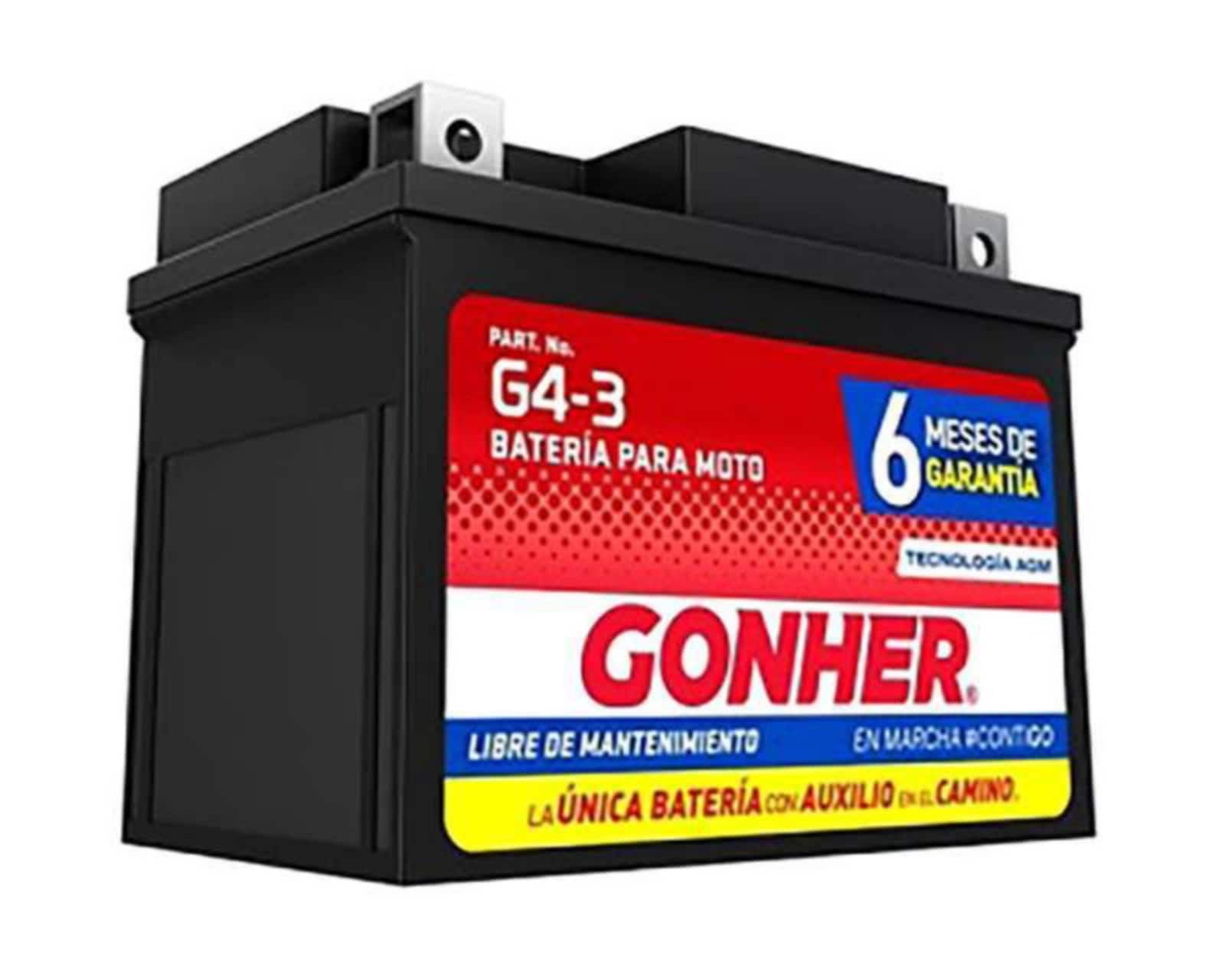 Foto 1 | Foto 1 | Acumulador Gonher G4-3 Motobatería