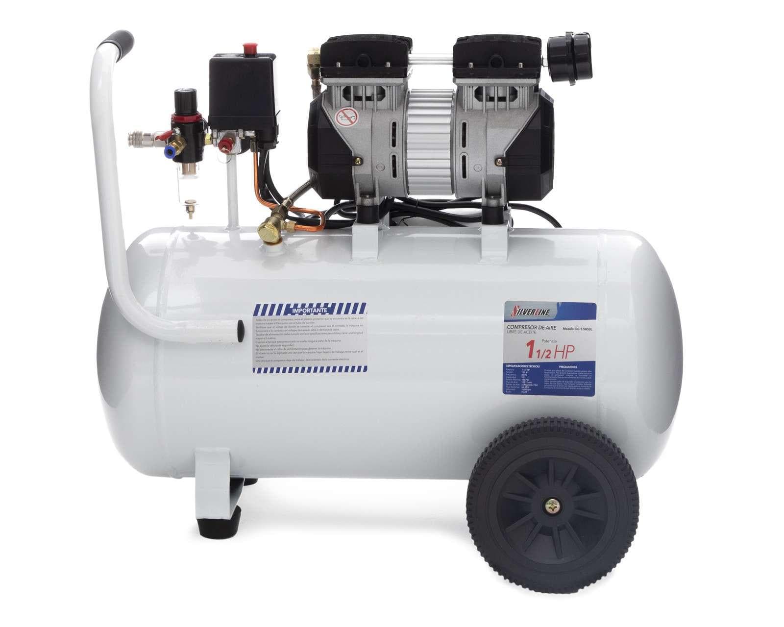 Foto 1 | Foto 1 | Compresor de Aire Silverline DC-1.5H50L 1.5HP 50 L