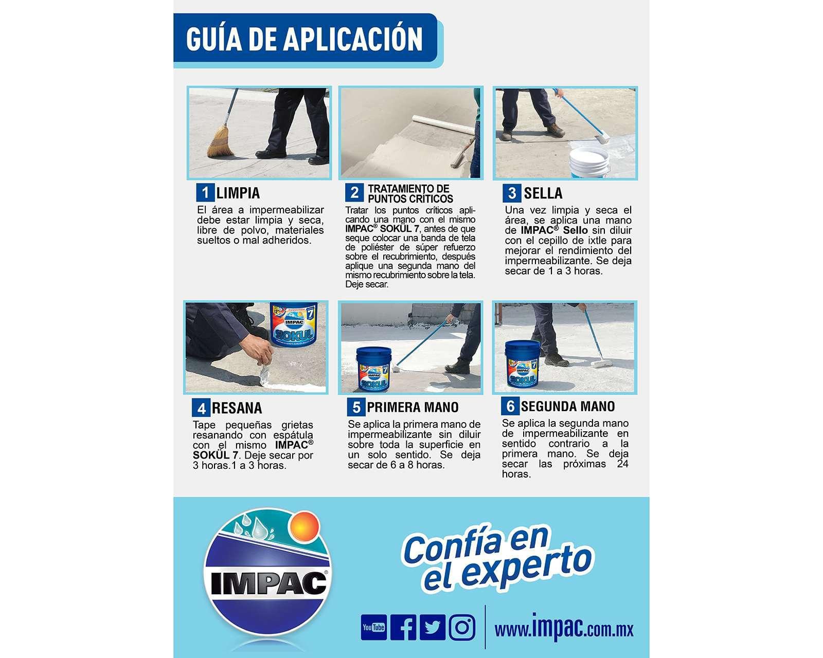 Foto 4 pulgar | Foto 3 | Impermeabilizante Aislante Impac Blanco 19 Litros
