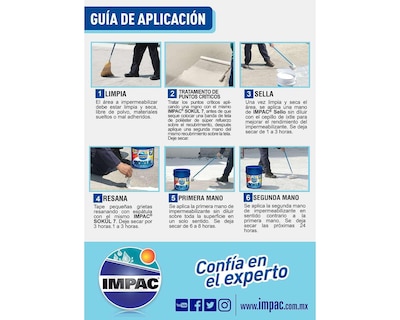 Foto 3 | Foto 3 | Impermeabilizante Aislante Impac Blanco 19 Litros