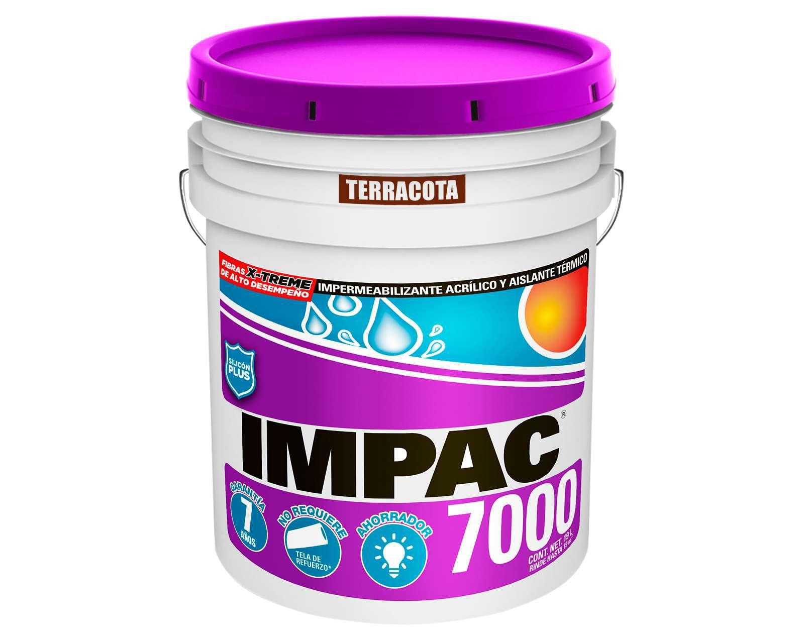 Impermeabilizante Acrílico Impac 7000 Terracota 19 Litros