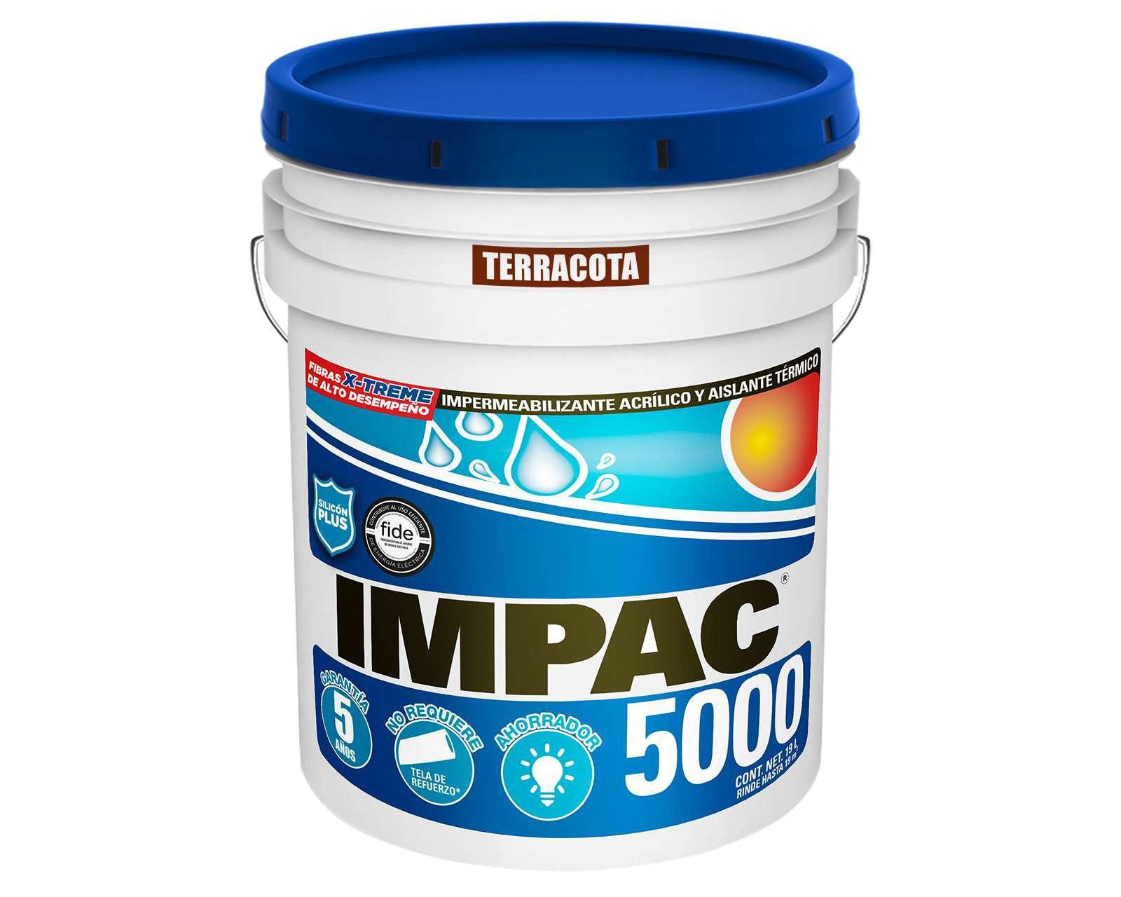 Impermeabilizante Acrílico Impac 5000 Terracota 19 Litros