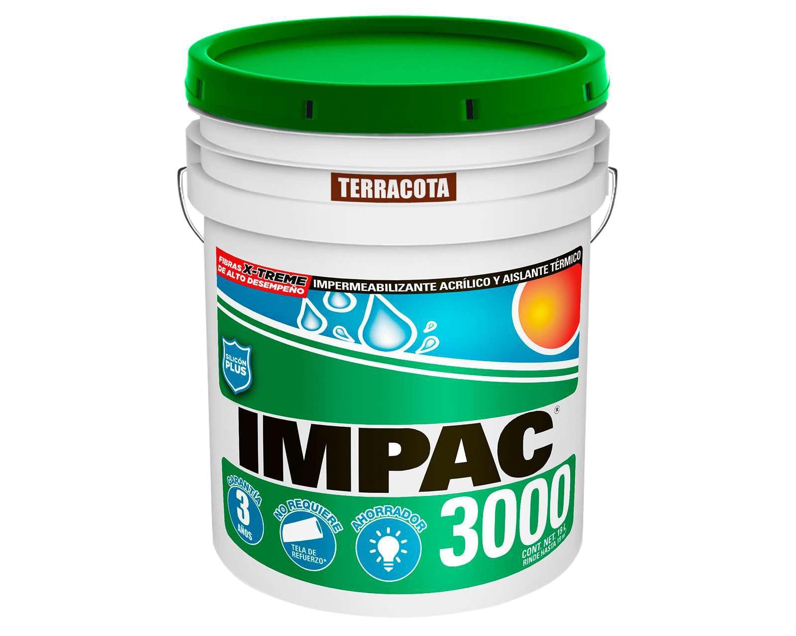 Impermeabilizante Acrílico Impac 3000 Terracota 19 Litros
