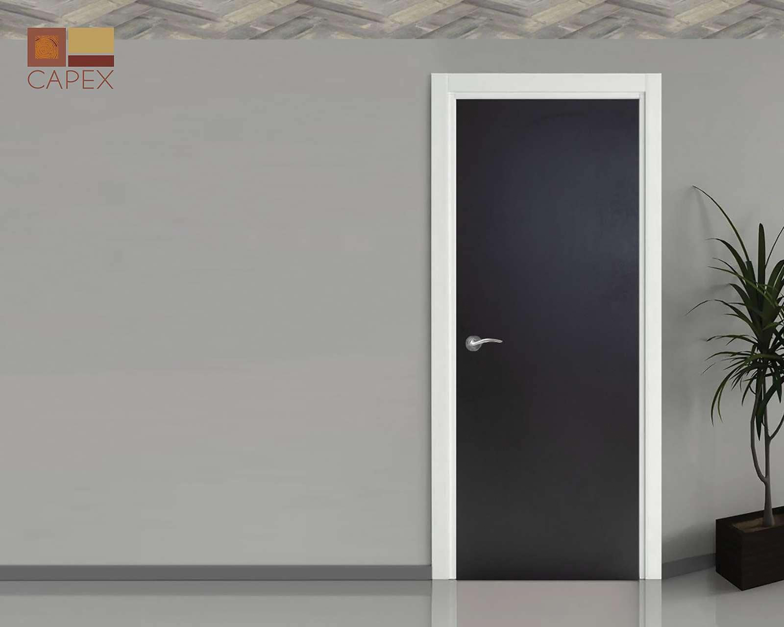 Puerta Capex Chocolate de Tambor para Interior de 80 x 210 cm