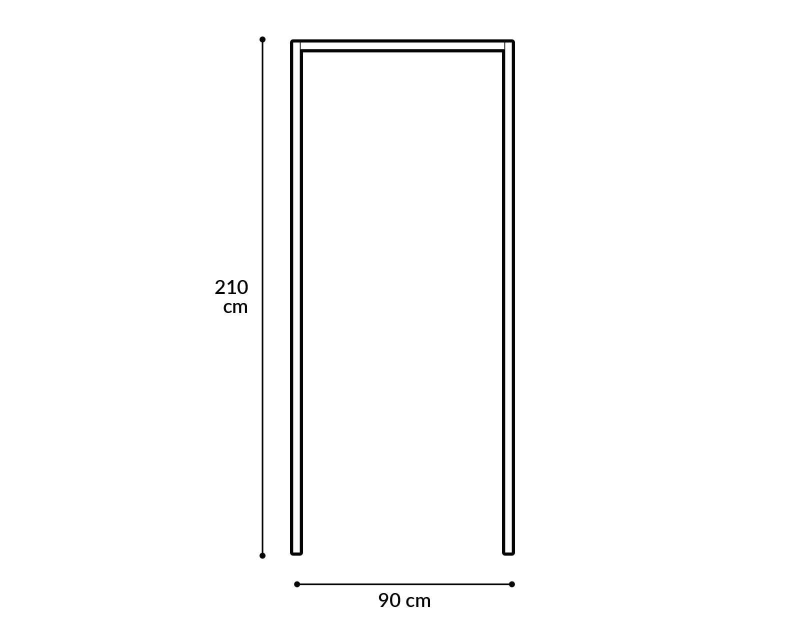 Foto 5 pulgar | Foto 4 | Marco Capex de Madera para Interior de 90 x 210 cm