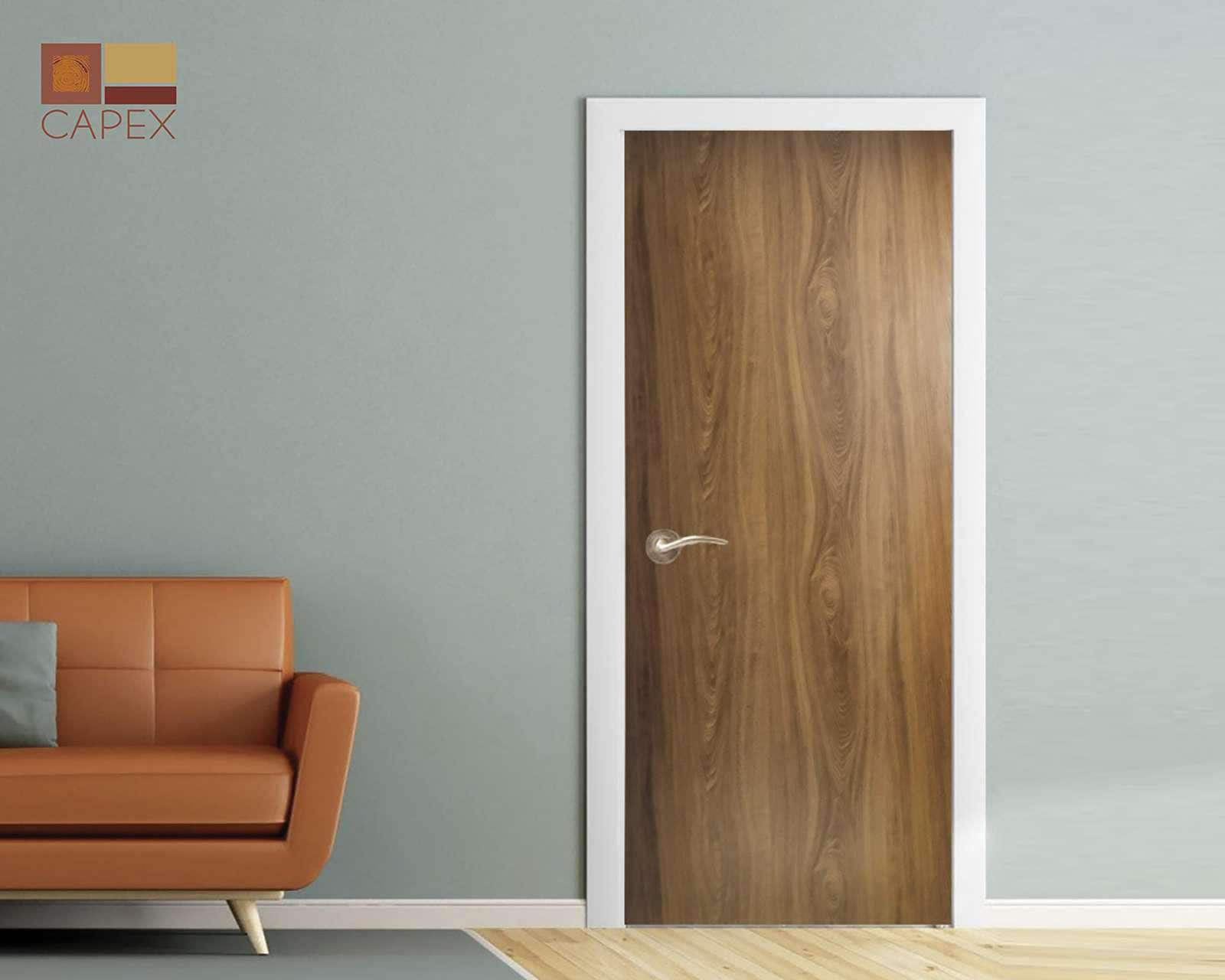 Puerta Capex Chocolate de Tambor para Interior 90 x 210 cm