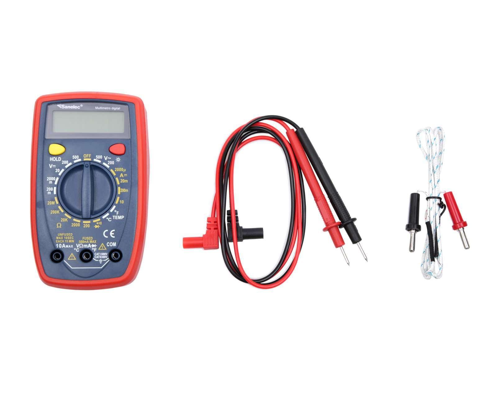 Foto 2 pulgar | Foto 1 | Multímetro Sanelec 1586 Digital DT33
