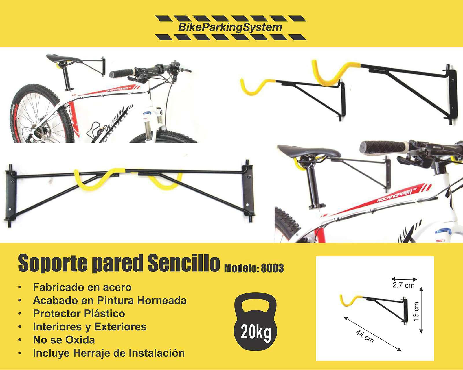 Foto 5 | Foto 5 | Soportes de Pared para Bicicleta BKPS 8003SP