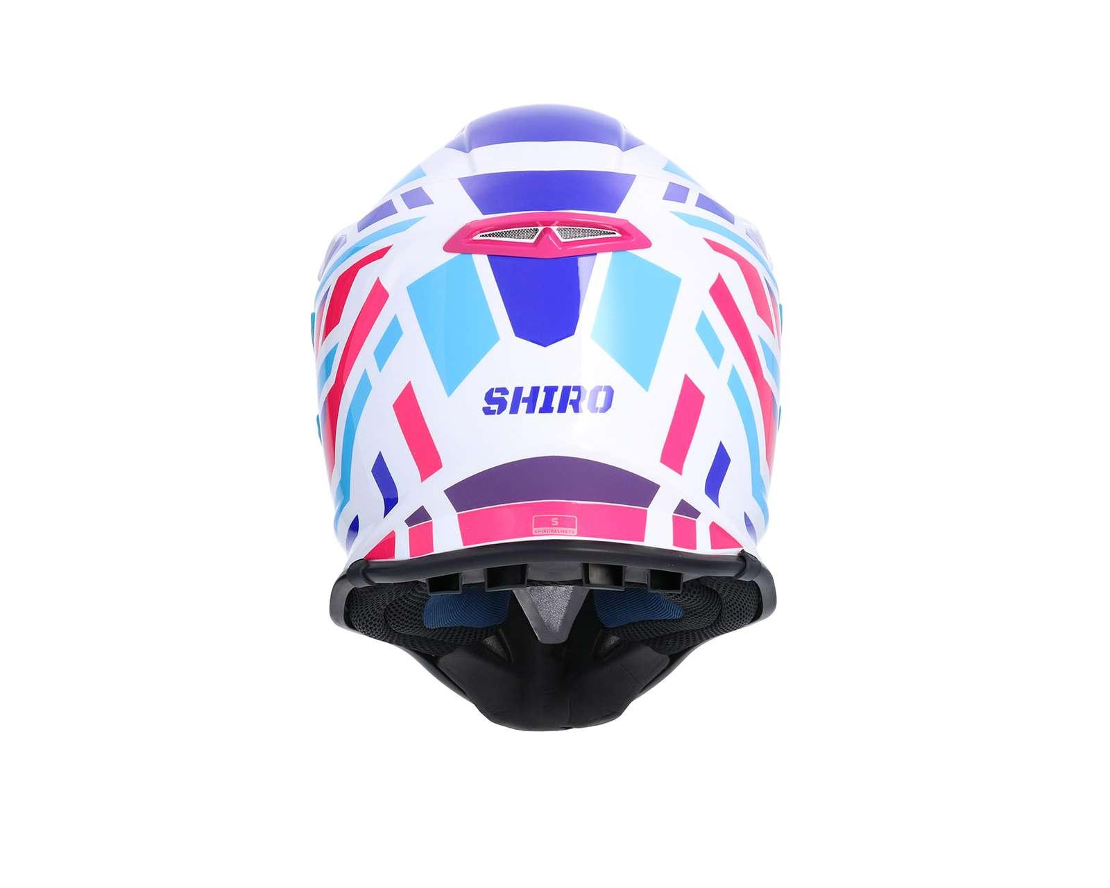 Foto 6 pulgar | Foto 5 | Casco para Motociclista Shiro Extragrande Azul